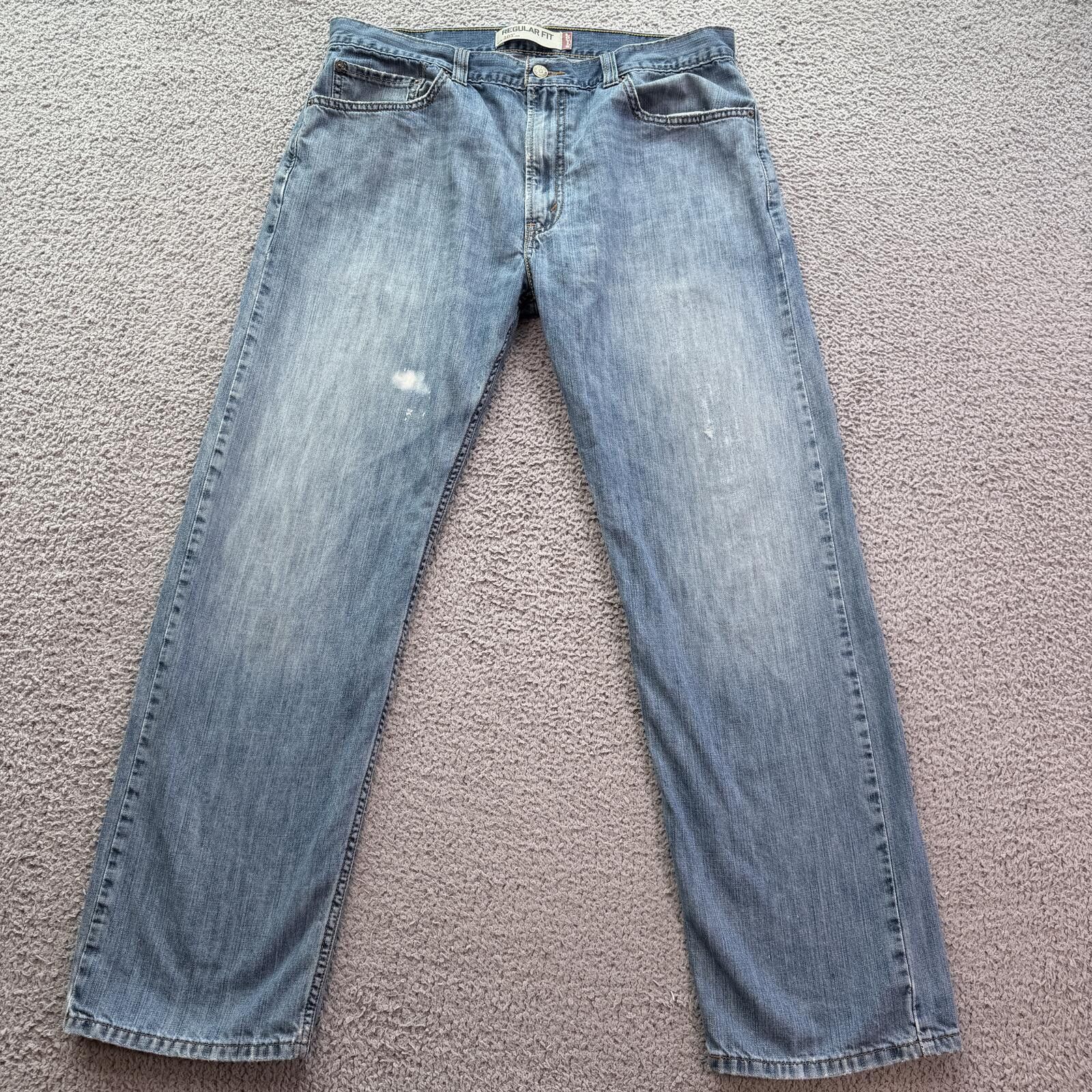 Levi's Levis 505 Regular Fit Jeans Mens 36x30 Light Wash Denim Size US 36 / EU 52 - 1 Thumbnail