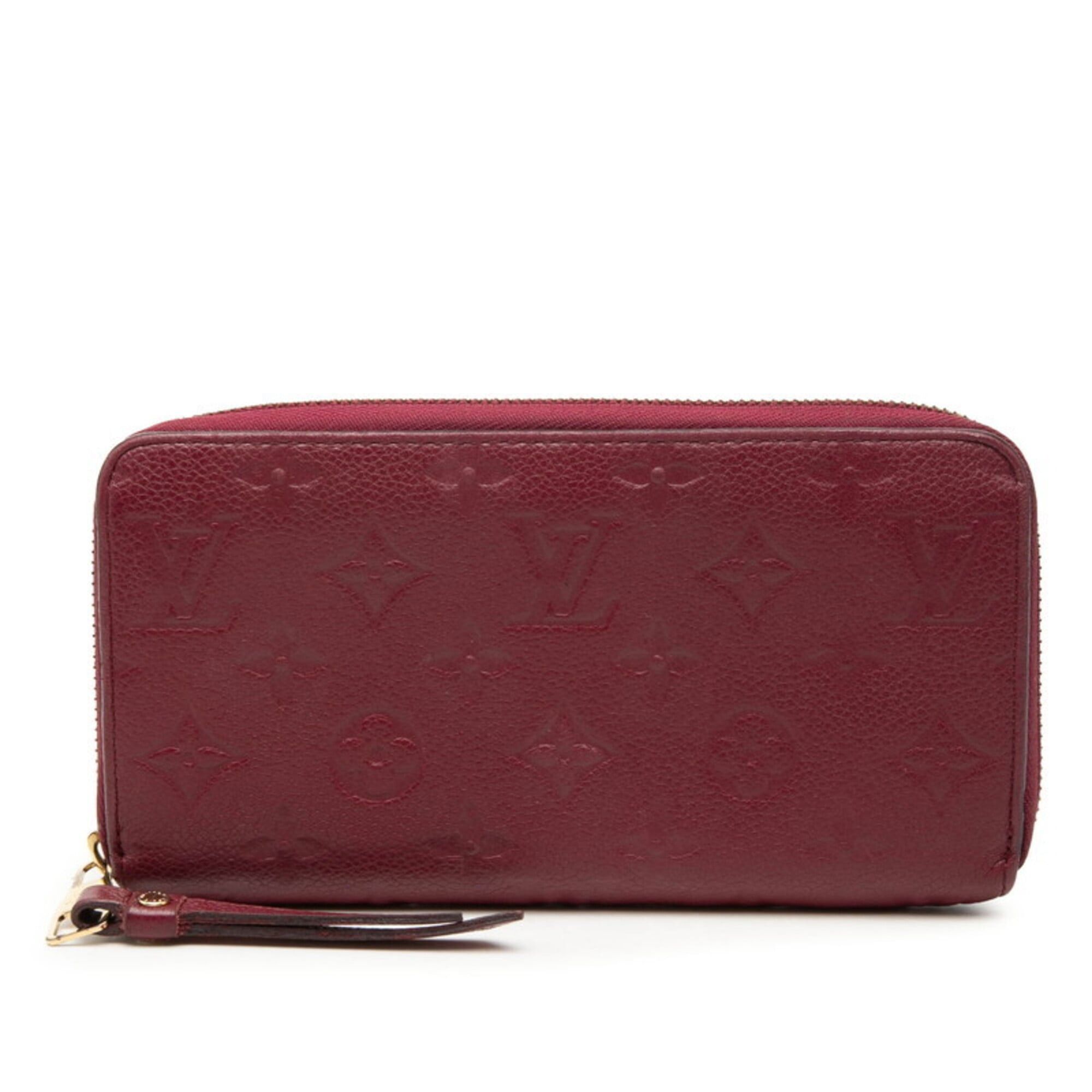Louis Vuitton Louis Vuitton Monogram Empreinte Zippy Wallet Round Zip Long M62214 Raisin Purple Leather Women's LOUIS VUITTON Size ONE SIZE - 1 Thumbnail