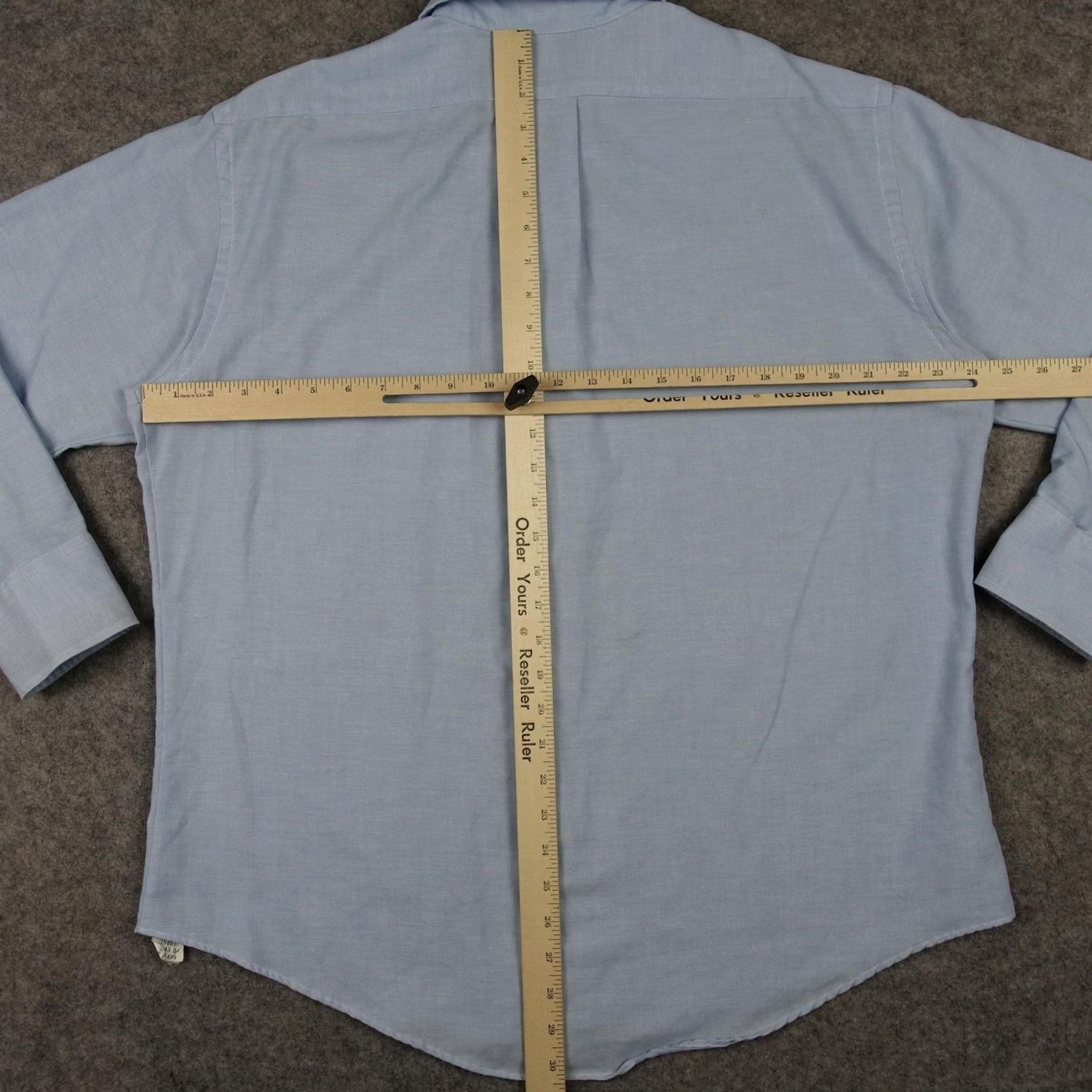Sears VINTAGE Sears Perma Prest Shirt Mens 17-32 Blue Button Down Regular Cut 70s 80s Size US XL / EU 56 / 4 - 7 Thumbnail