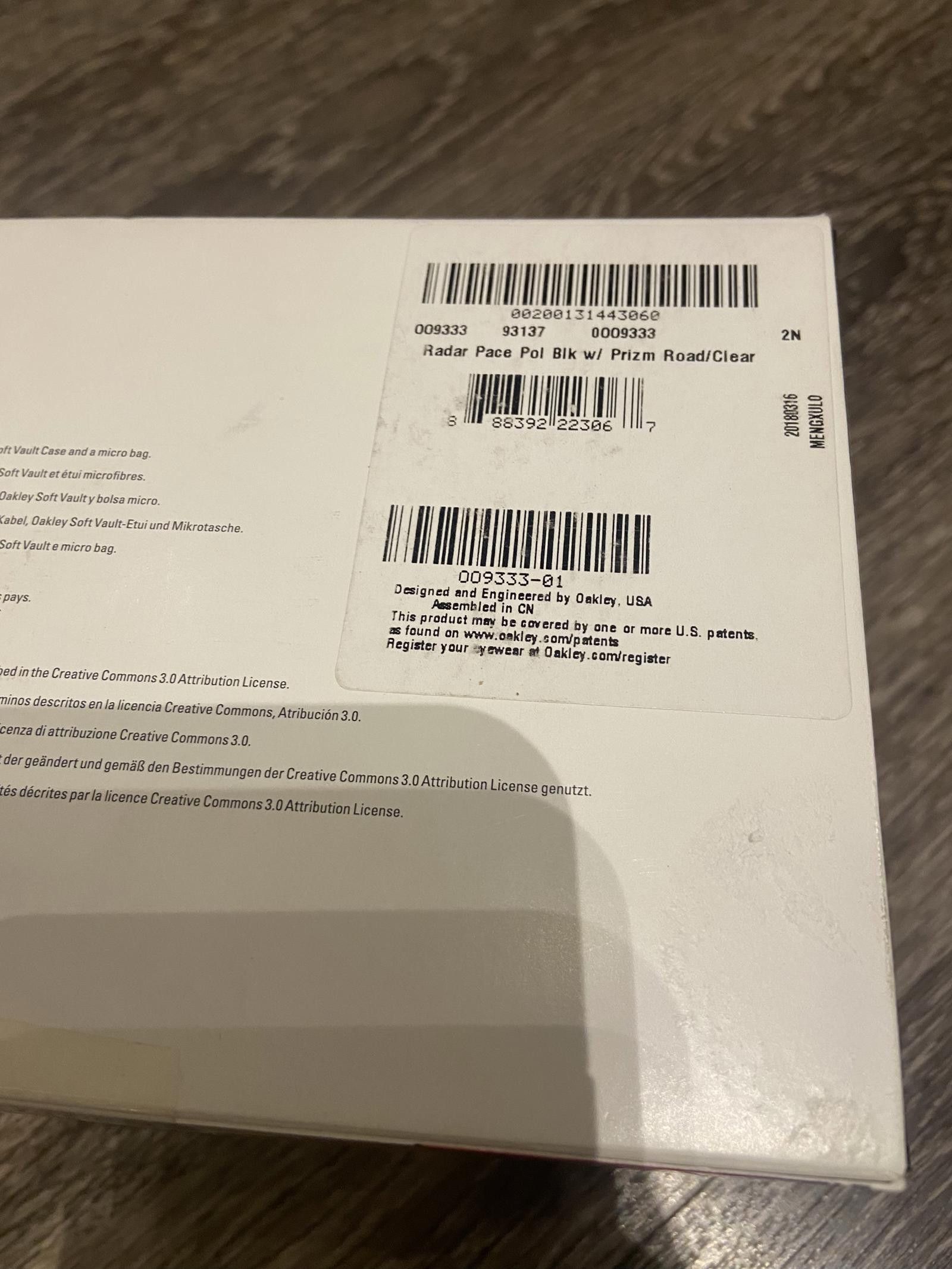 Oakley Oakley Radar Pace COLLECTORS Size ONE SIZE - 3 Thumbnail