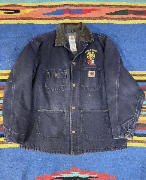 Carhartt Vintage Carhartt Canvas Blanket-Lined Chore Coat Men’s Large Size US L / EU 52-54 / 3 - 1 Thumbnail