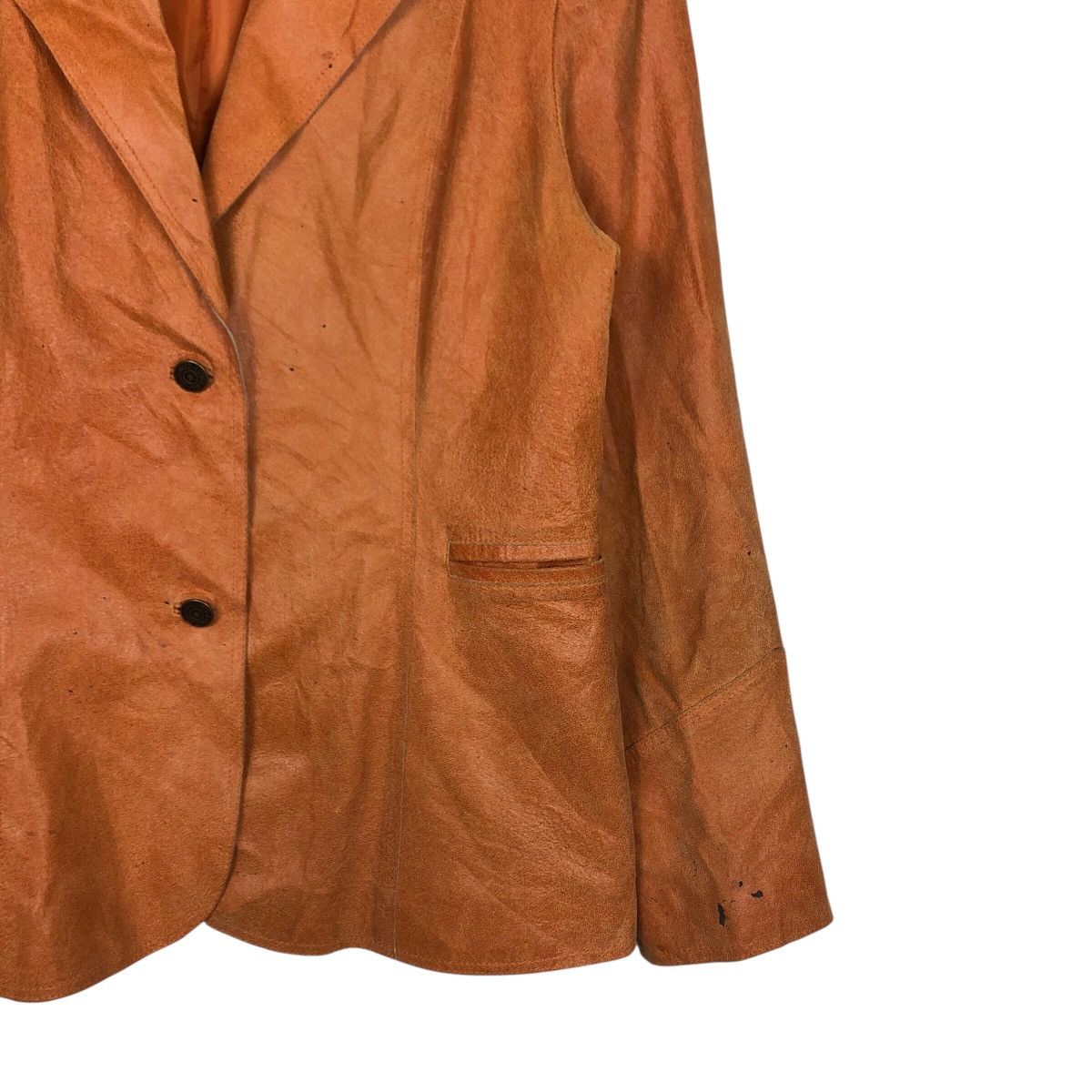 Vintage 📌Vintage Leather Jacket Otto Collection Issey Miyake Size US L / EU 52-54 / 3 - 6 Thumbnail