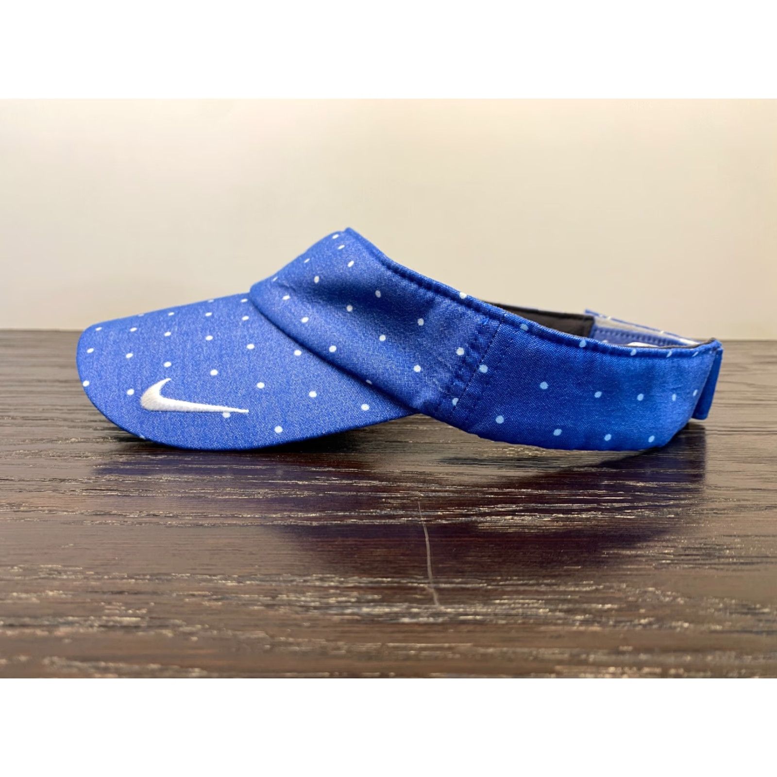 Nike Nike Golf Hat Visor Strapback Mens One Size Blue Polka Dot Lightweight OSFM Size ONE SIZE - 4 Thumbnail