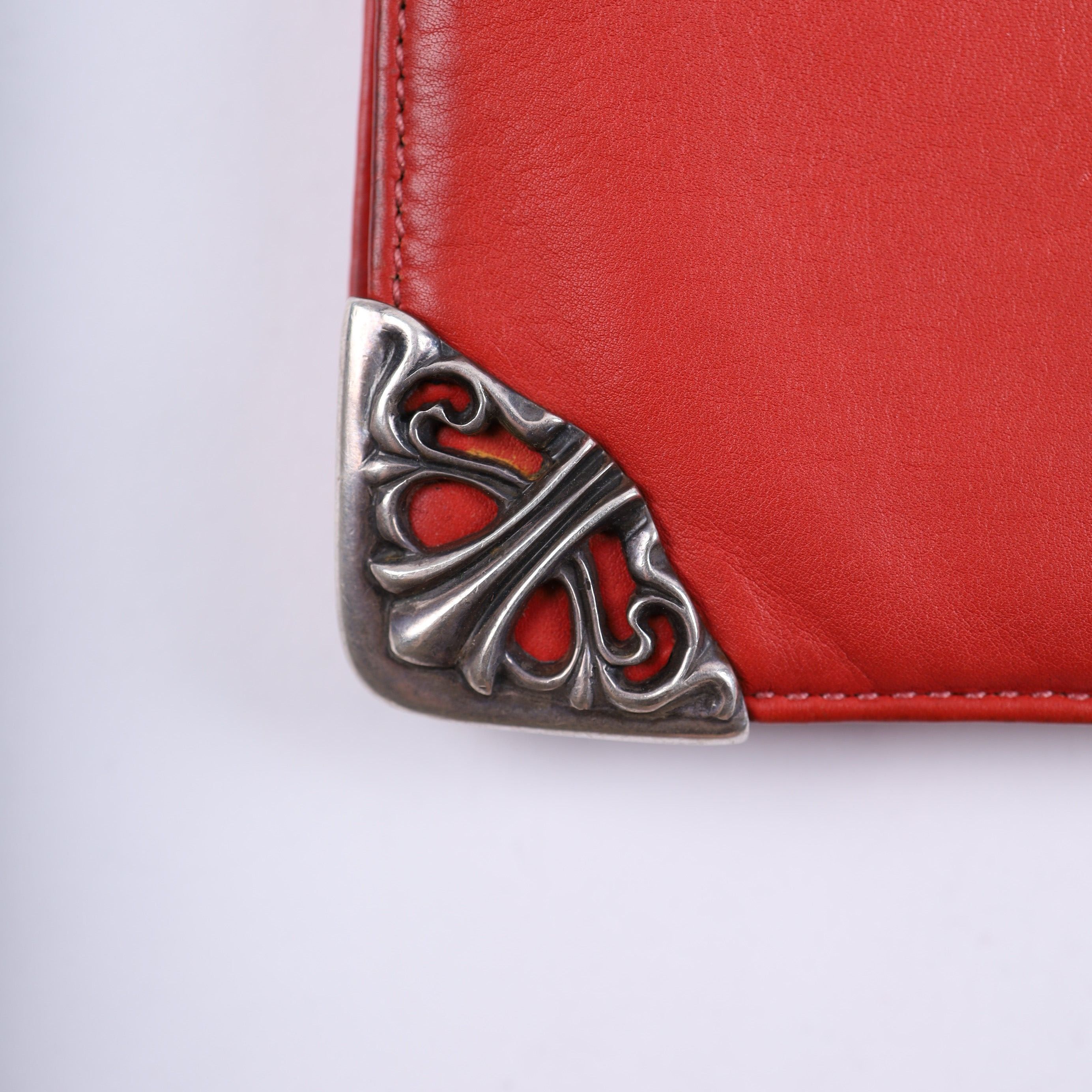 Chrome Hearts CHROME HEARTS LONG LEATHER WALLET RED Size ONE SIZE - 8 Thumbnail