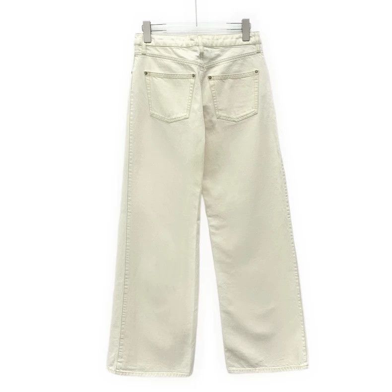 Louis Vuitton Louis Vuitton 23 white cotton casual wide-leg denim trouse Size US 36 / EU 52 - 2 Thumbnail