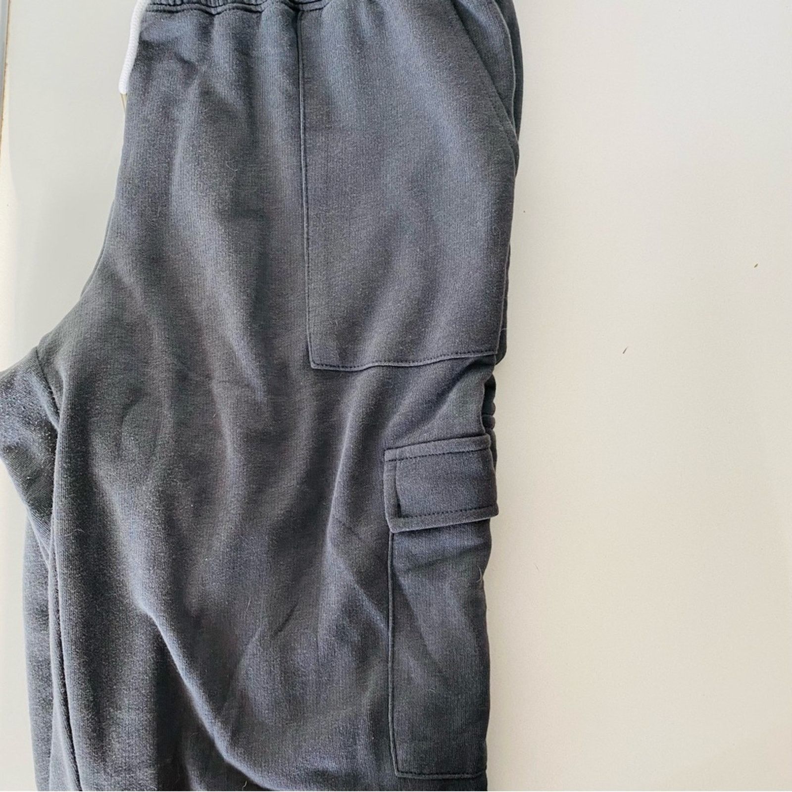 Old Navy OLD NAVY Grey Gray Sweatpants Sweats Joggers Pants White Tie Size 28" / US 6 / IT 42 - 10 Thumbnail