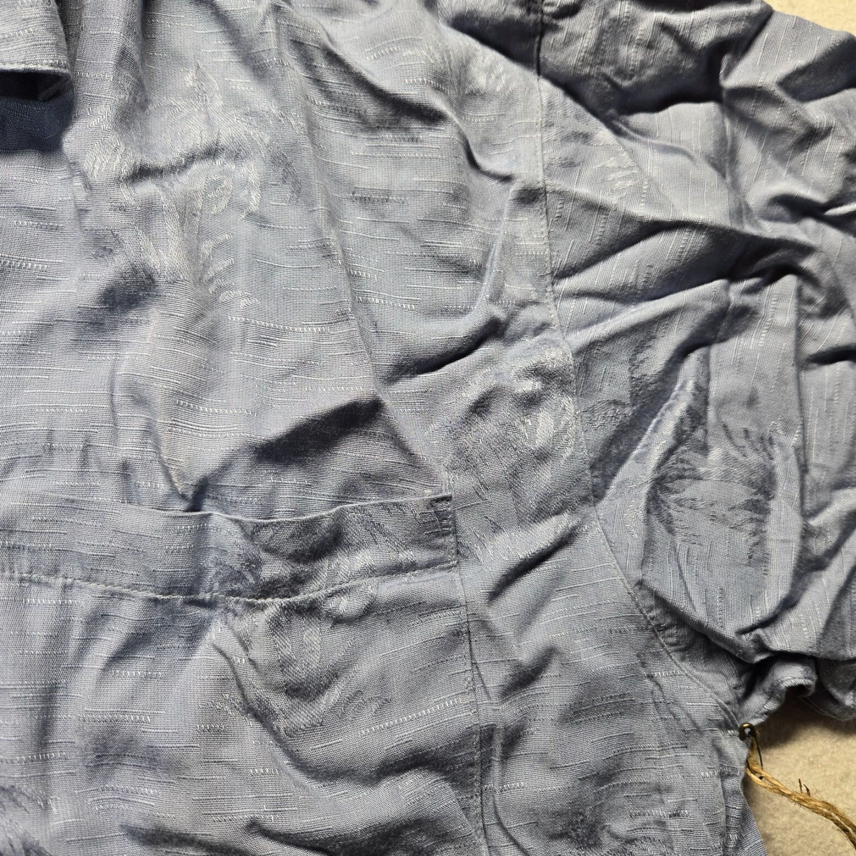 Port Authority Port Authority Shirt Blue Hawaii Palm Tree Print Button Up Short Sleeve Men's L Size US L / EU 52-54 / 3 - 3 Thumbnail