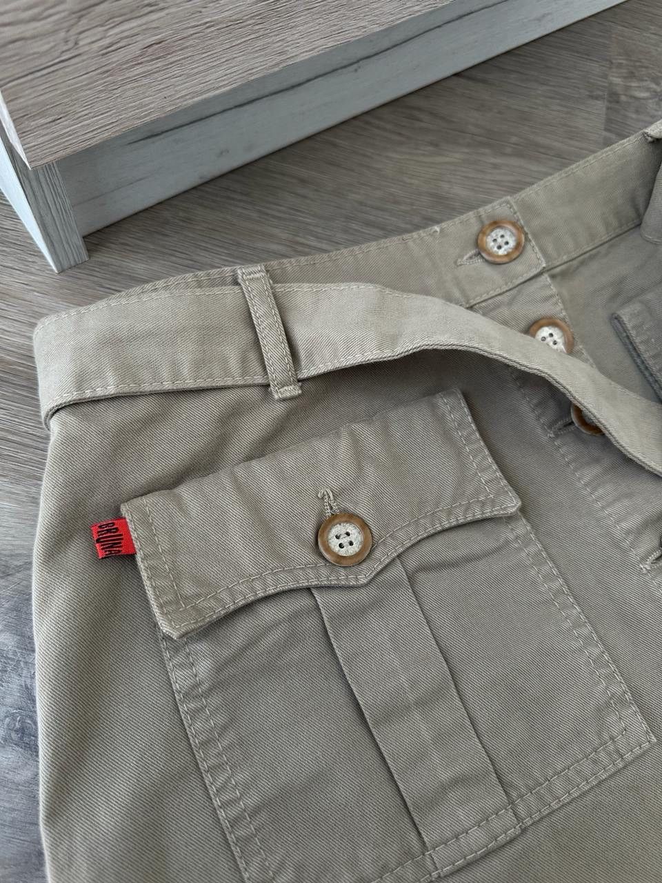 Japanese Brand × Vintage Vintage Bruna Beige Below The Knee Button Skirt Size 30" / US 8 / IT 44 - 10 Thumbnail