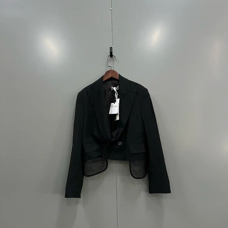 Valentino Valentino Black Cotton Women's Jacket for Spring/Fall 0089 Size ONE SIZE - 1 Thumbnail