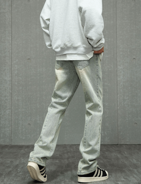 Japanese Brand × Jean American high street washed distressed flared jeans Size US 32 / EU 48 - 4 Thumbnail