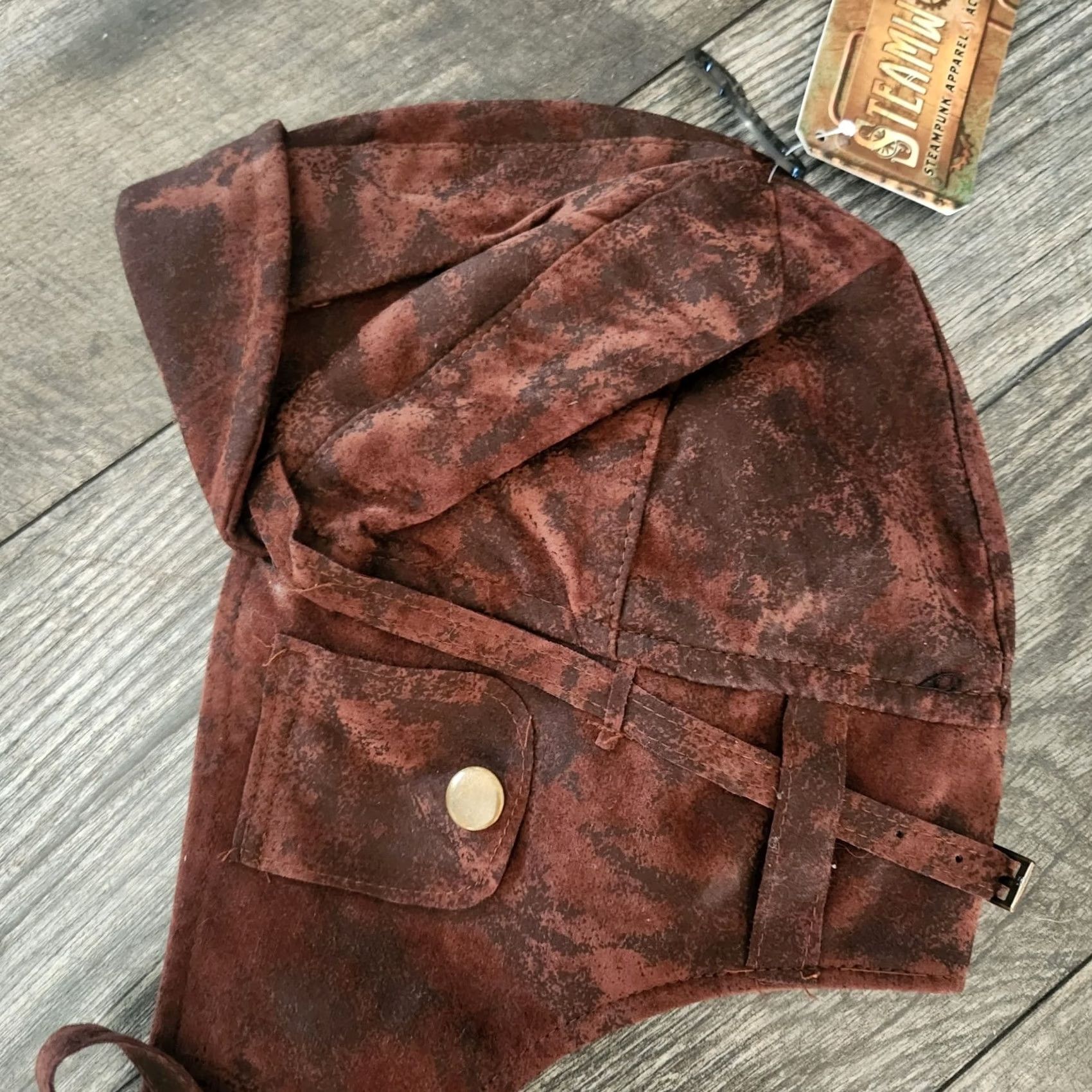 Sears Steam Works Hat Mens L Brown Steampunk Cap Trapper Flap Ears New Tags Size ONE SIZE - 3 Thumbnail