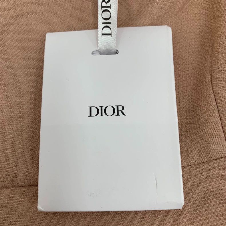 Dior Dior Apricot square-necked wool strap dress 2506-Nextarrow Size XS / US 0-2 / IT 36-38 - 6 Thumbnail