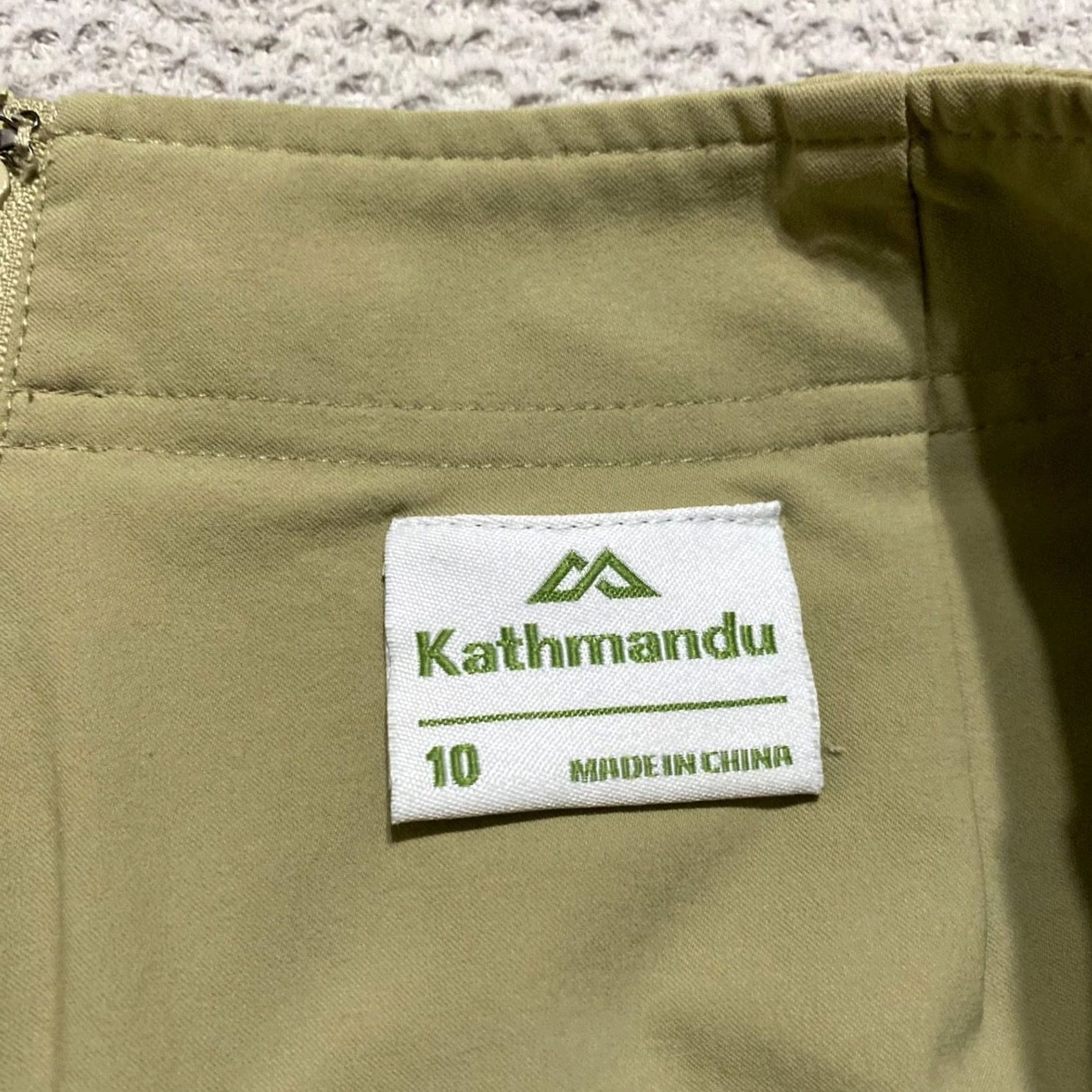 Kathmandu Kathmandu Skort Women's Beige Mini Pockets Outdoor Nylon Spandex 10 Casual Travel Summer Spring Autumn Size 32" / US 10 / IT 46 - 3 Thumbnail