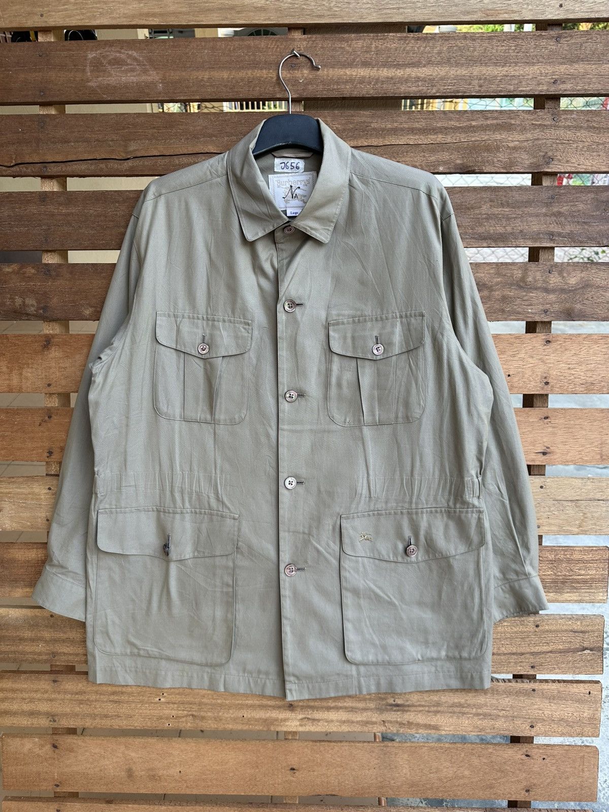 Burberry Vintage Burberrys Safari Field Jacket Size US L / EU 52-54 / 3 - 1 Thumbnail