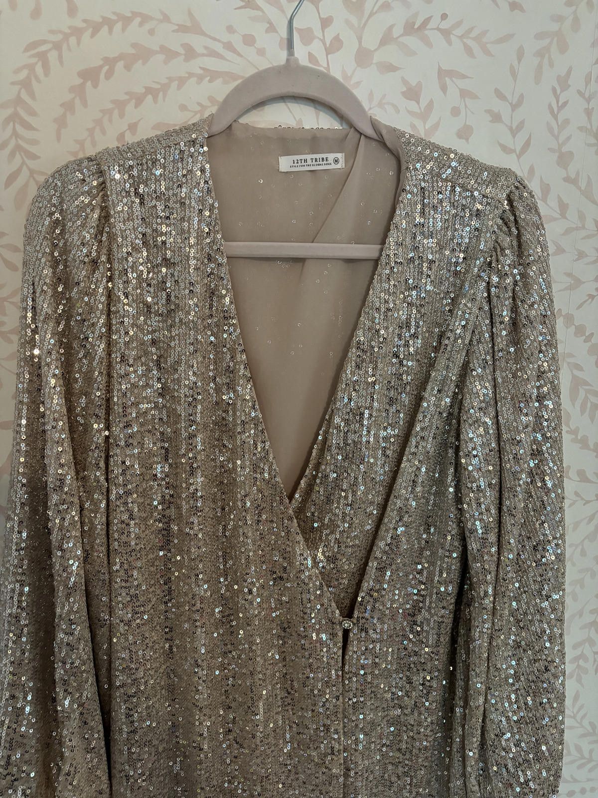 Designer NWOT 12th Tribe Sparkling Sequin Dress Size L / US 10 / IT 46 - 9 Thumbnail