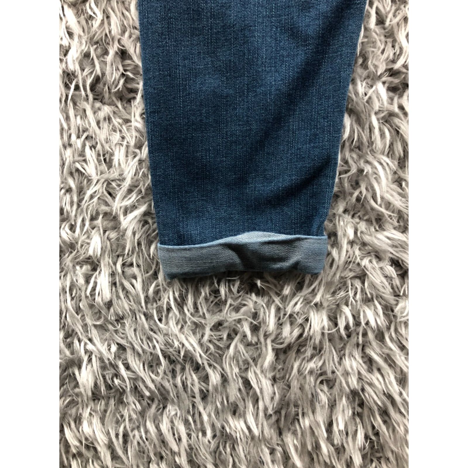 Vintage LC Lauren Conrad Skinny Jeans Woman Size 2 Blue Denim 5-Pocket Regular Rise Slim Fit Pants Size 26" / US 2 / IT 38 - 7 Thumbnail