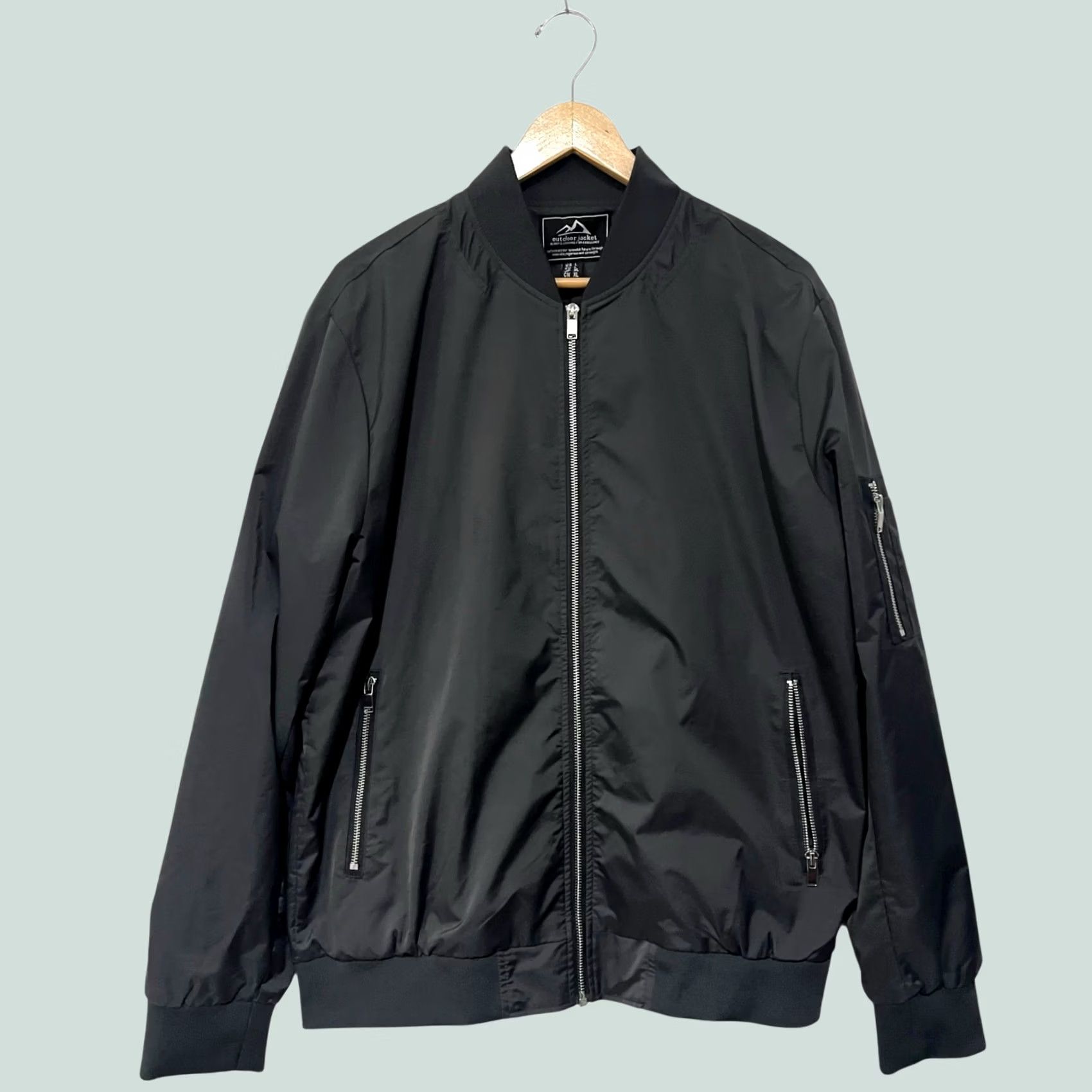 Vintage VINTAGE Outdoor Jacket Men’s Bomber Jacket Coat Windbreaker Dark Gray L Size Size US L / EU 52-54 / 3 - 1 Thumbnail