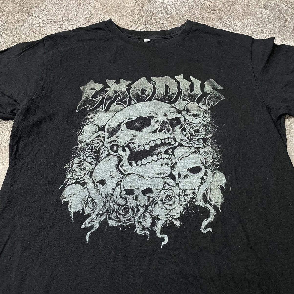 Vintage Vintage 00s Exodus Horror Graphic Tee Grunge Dark Tapered M Size US M / EU 48-50 / 2 - 4 Thumbnail