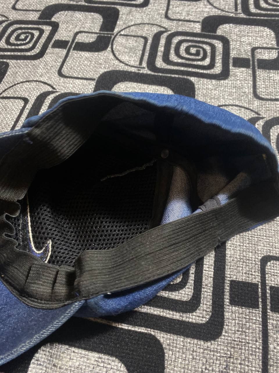 Nike × Vintage Vintage Nike fleece Y2K swoosh hat Size ONE SIZE - 5 Thumbnail