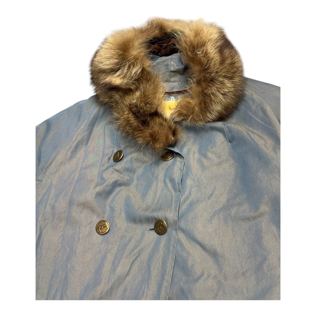 Vintage Vintage 90s Grey Faux Fur Puffer Jacket Women Size L Size L / US 10 / IT 46 - 3 Thumbnail