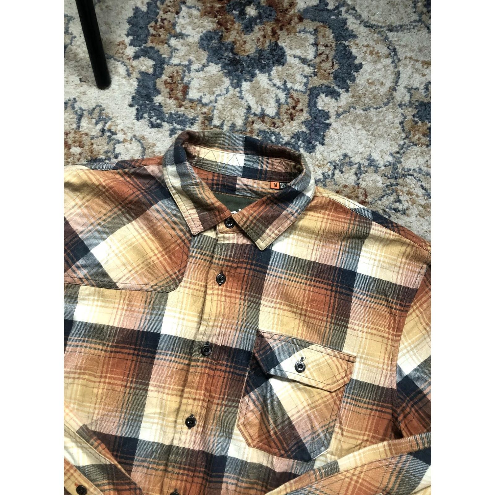 Vintage Howler Bros Shirt Mens Medium Brown Plaid Western Button Up Long Sleeve Harker Size US M / EU 48-50 / 2 - 6 Thumbnail