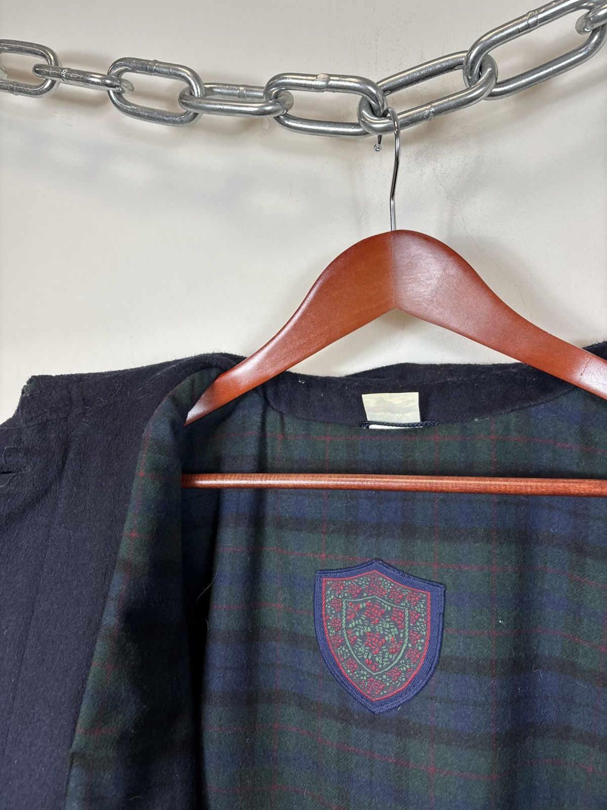 Other Vintage Distler Women’s Navy Blue Austrian Loden Wool Coat Size 3XL / US 20-22 - 12 Thumbnail