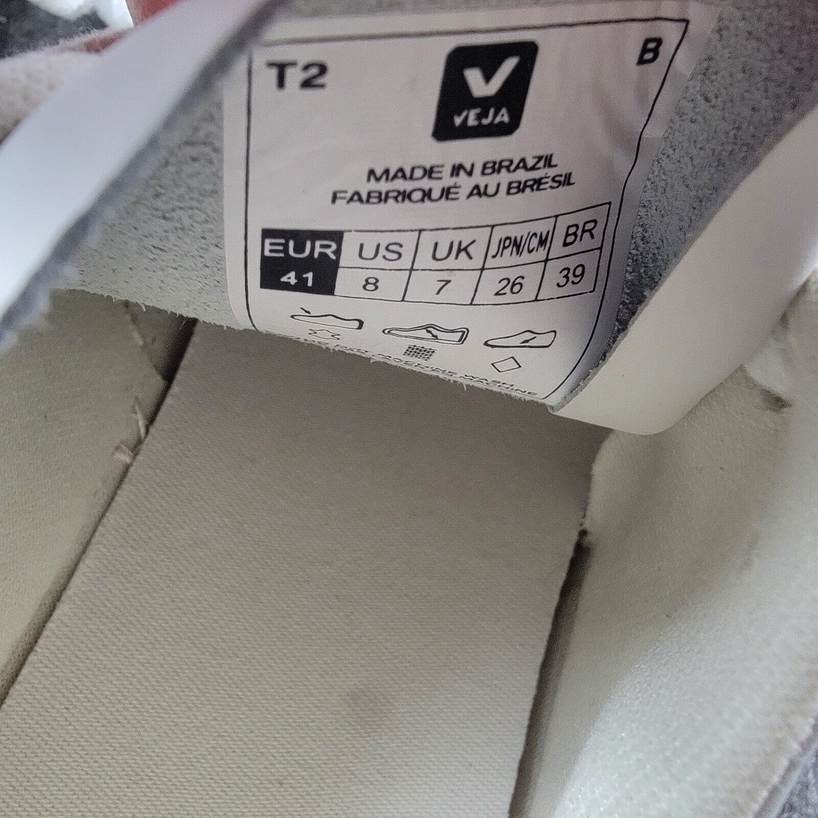 Veja Veja Leather Extra White Kaki Indigo Sneakers VX022283B Size US 8 / EU 41 - 9 Thumbnail