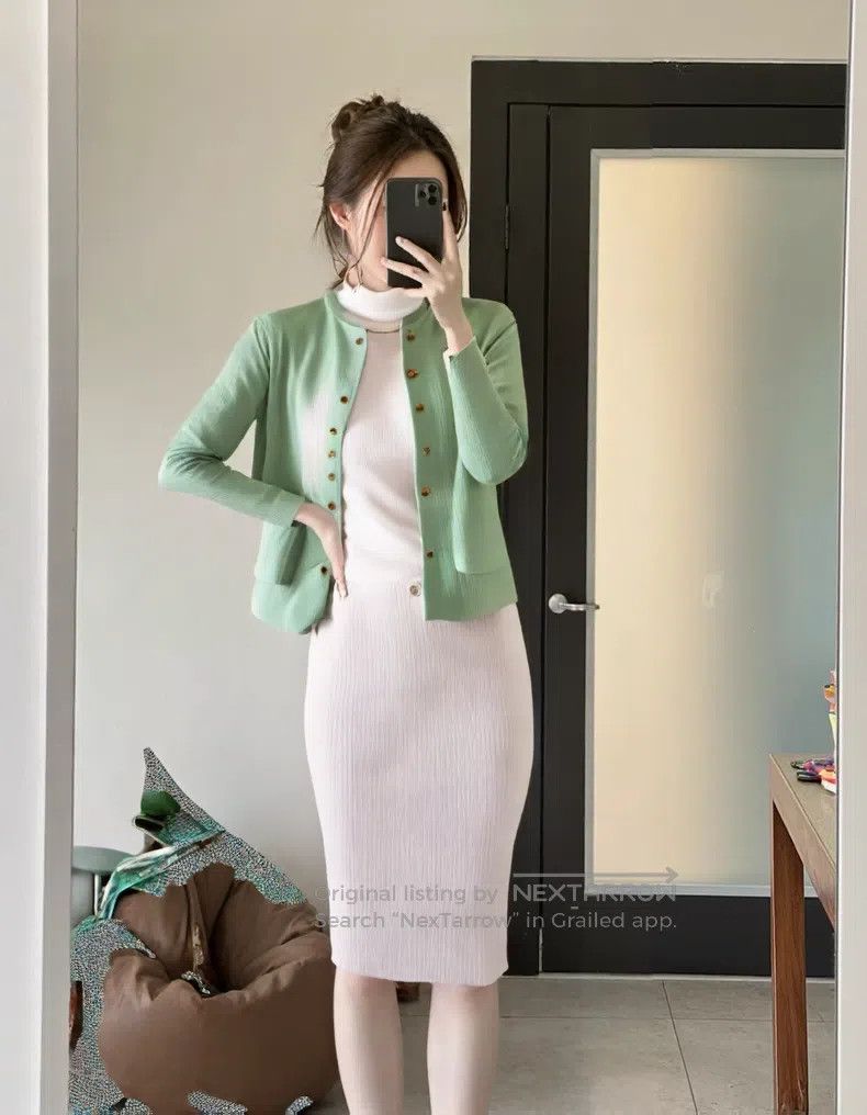 Issey Miyake Issey Miyake size:3 Gray Midi Skirt Size 31" - 7 Thumbnail