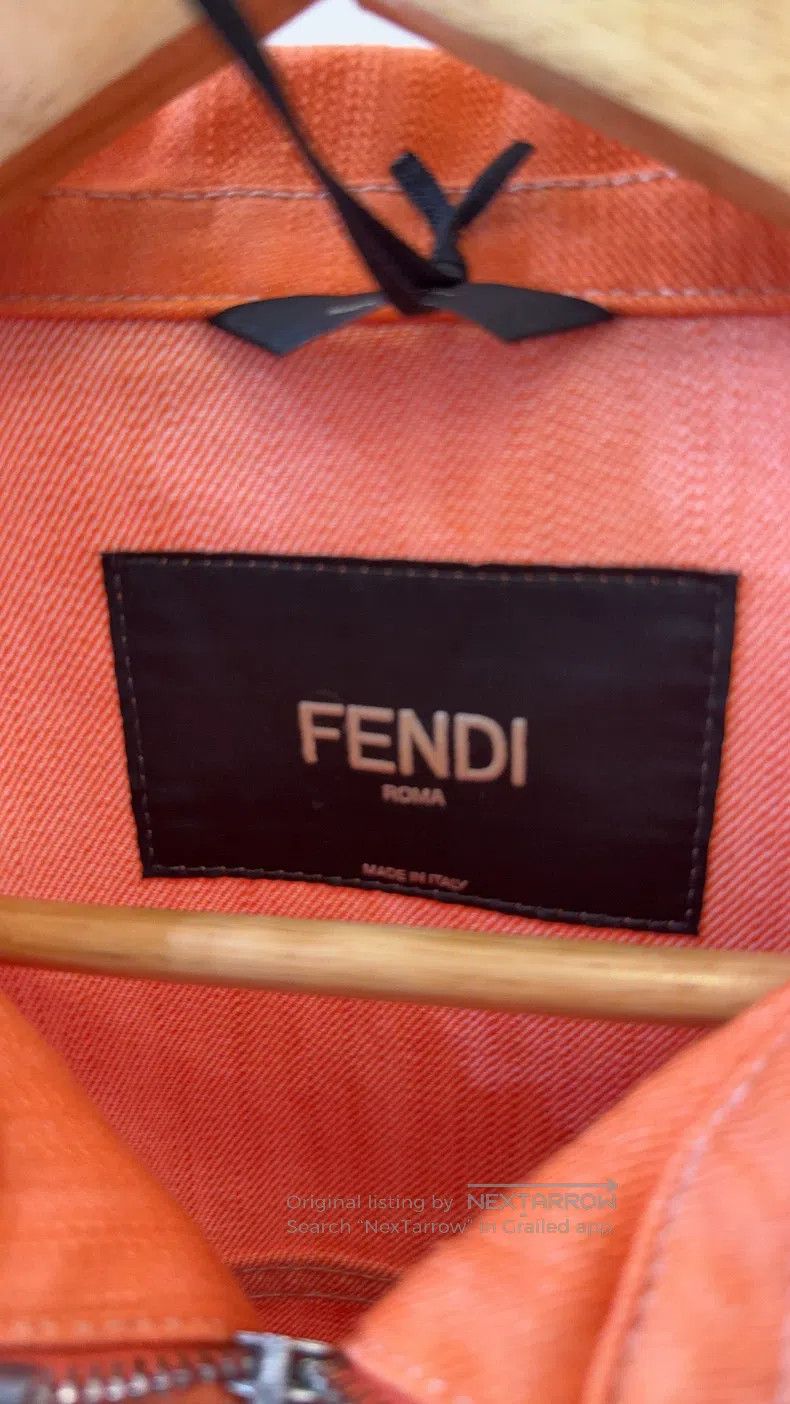 Fendi Fendi Embroidered Logo Work Jacket with Zipper Size US L / EU 52-54 / 3 - 3 Thumbnail