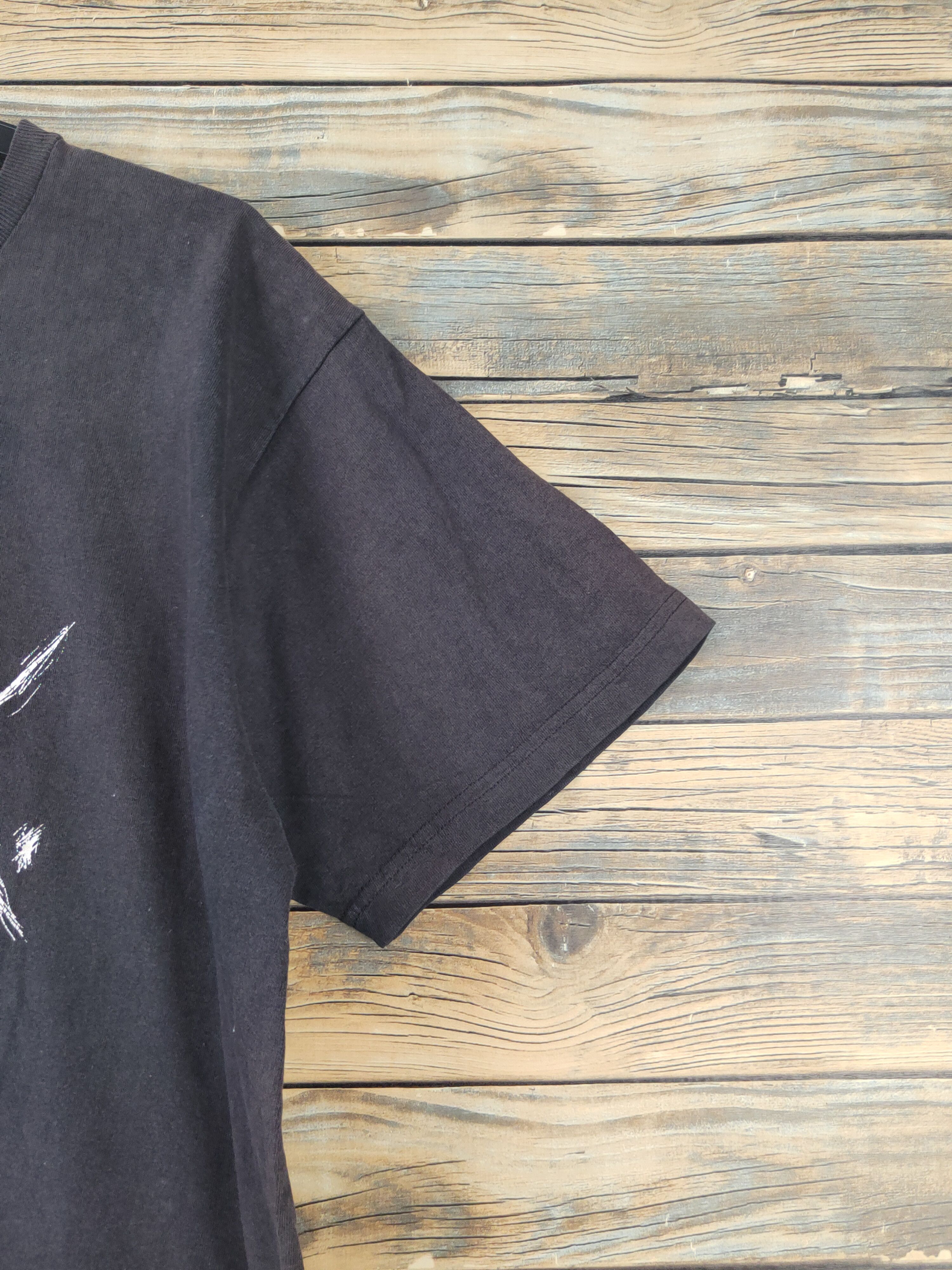 Japanese Brand × Vintage A.W.K Black Faded Short Sleeve T-shirts #632 Size US L / EU 52-54 / 3 - 6 Thumbnail