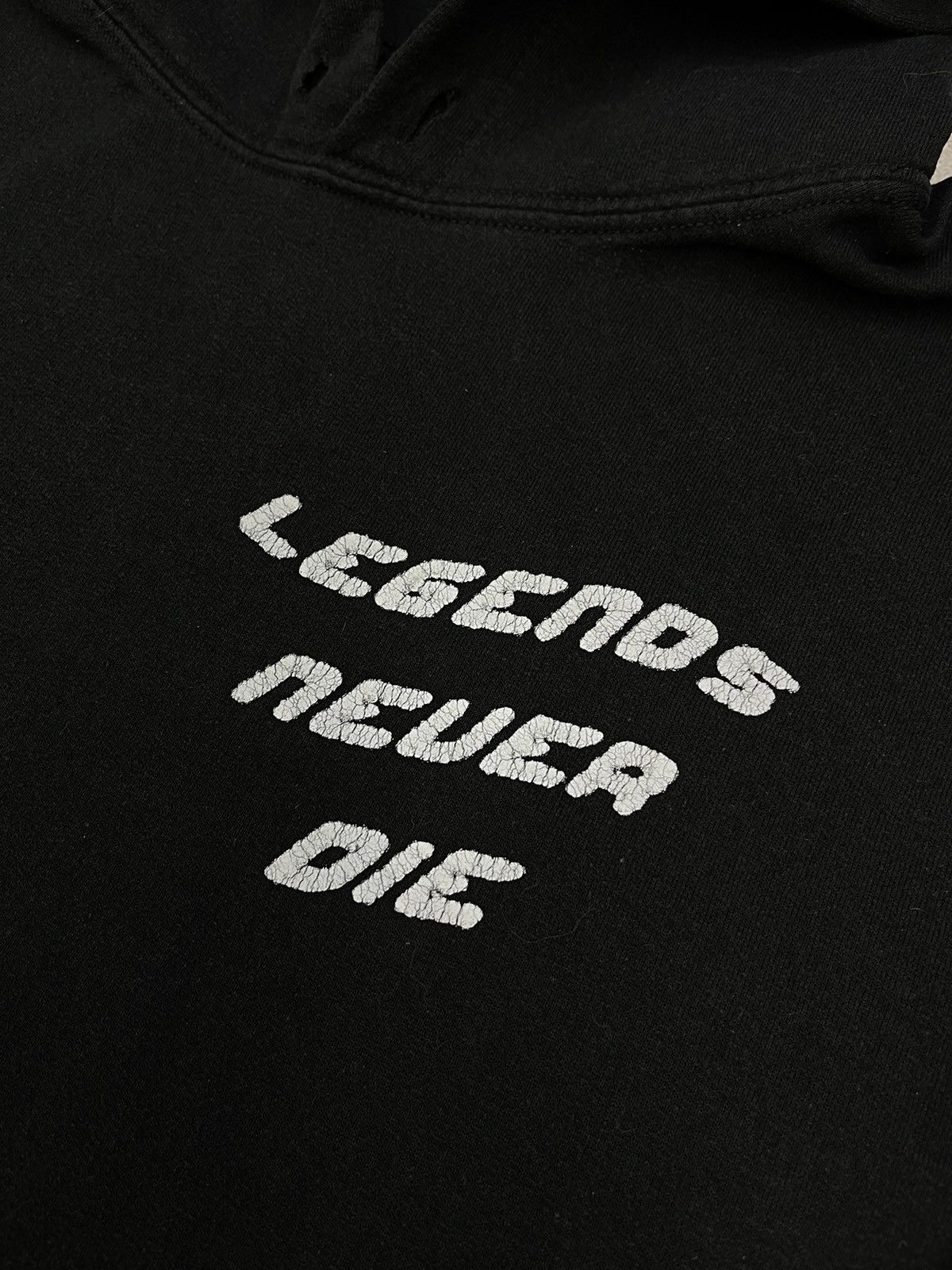 Rap Tees × Vintage Vintage Juise World Legends Never Die Black Hoodie Y2K Size US L / EU 52-54 / 3 - 9 Thumbnail
