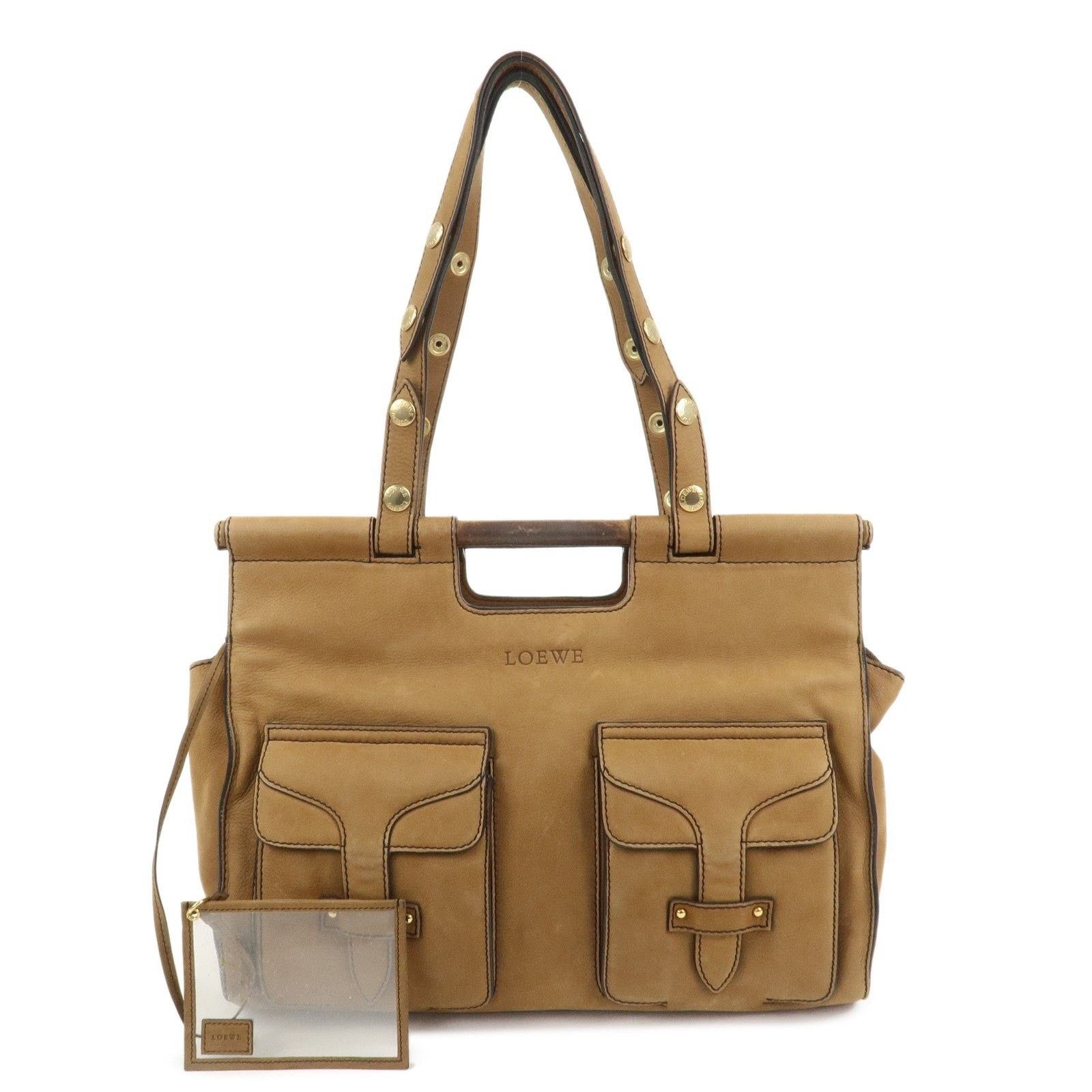 Loewe Loewe Candy Leather Tote Tan Size ONE SIZE - 1 Thumbnail