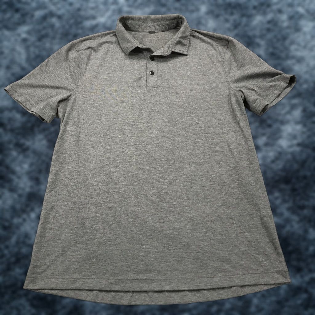 Lululemon Lululemon Polo Shirt Mens M Gray Short Sleeve Polo Sports Modern Classic Golf Activewear shirt Size US M / EU 48-50 / 2 - 1 Thumbnail