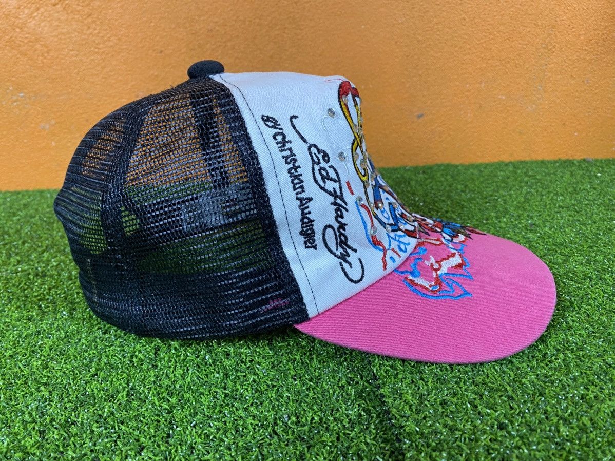 Christian Audigier Vintage Ed Hardy Trucker Cap Rhinestone Christian Audigier Size ONE SIZE - 5 Thumbnail
