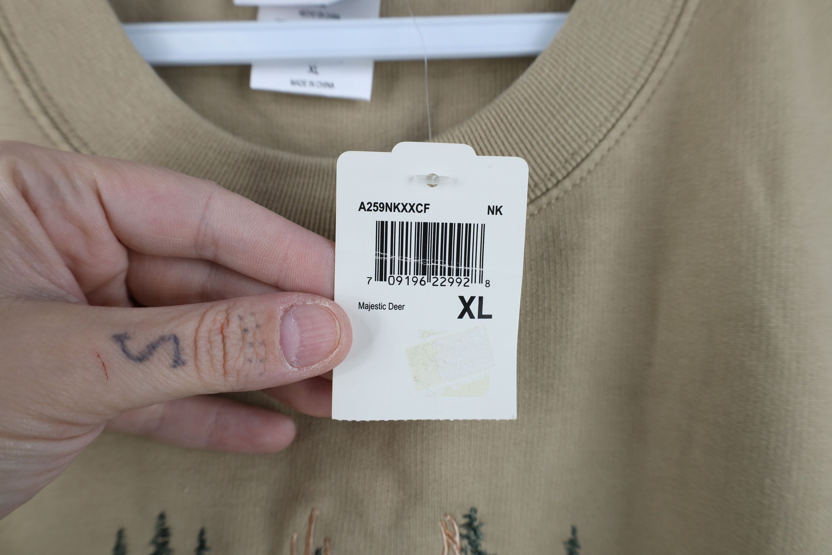 Vintage Deadstock Vintage 90s Streetwear Buck Crewneck Sweatshirt Size US XL / EU 56 / 4 - 4 Thumbnail
