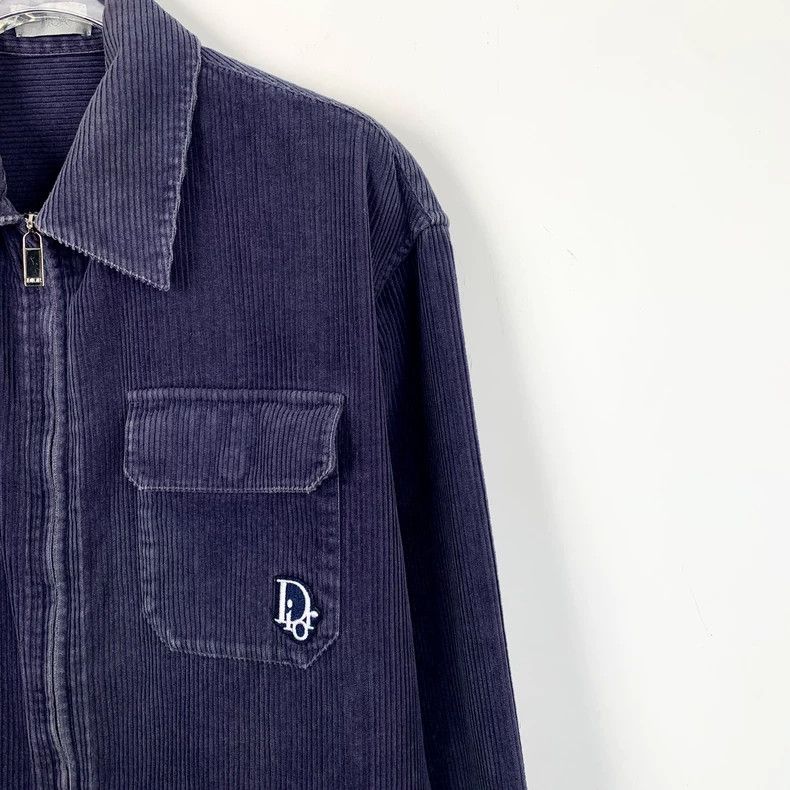 Dior DiorPurple lapel cotton zipper corduroy jacket Size US S / EU 44-46 / 1 - 3 Thumbnail