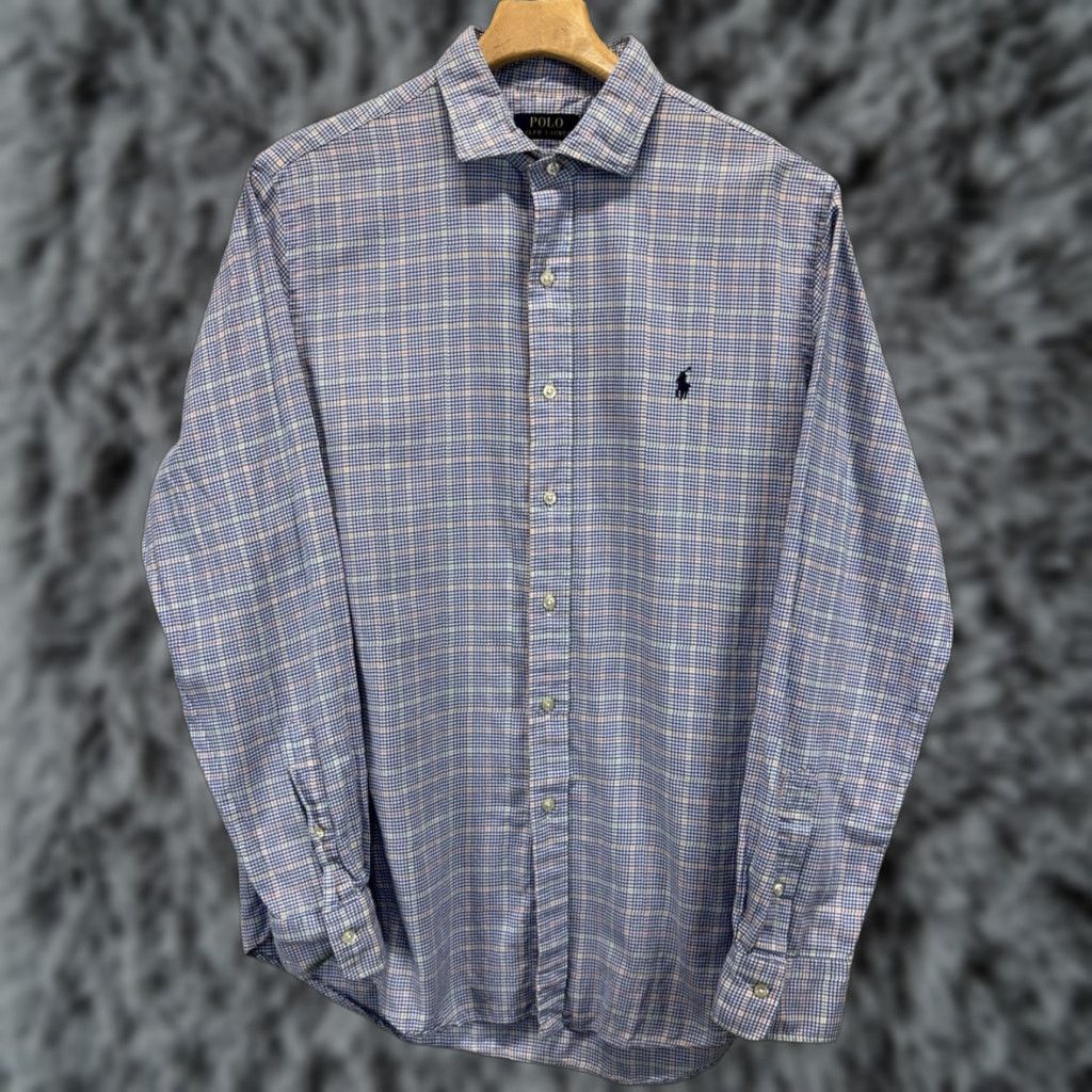 Polo Ralph Lauren Polo Ralph Lauren Shirt Mens Large Plaid Button-Up Spread Collar Pony Logo Multicolor Cotton Short/Long Sleeve? Size US L / EU 52-54 / 3 - 1 Thumbnail