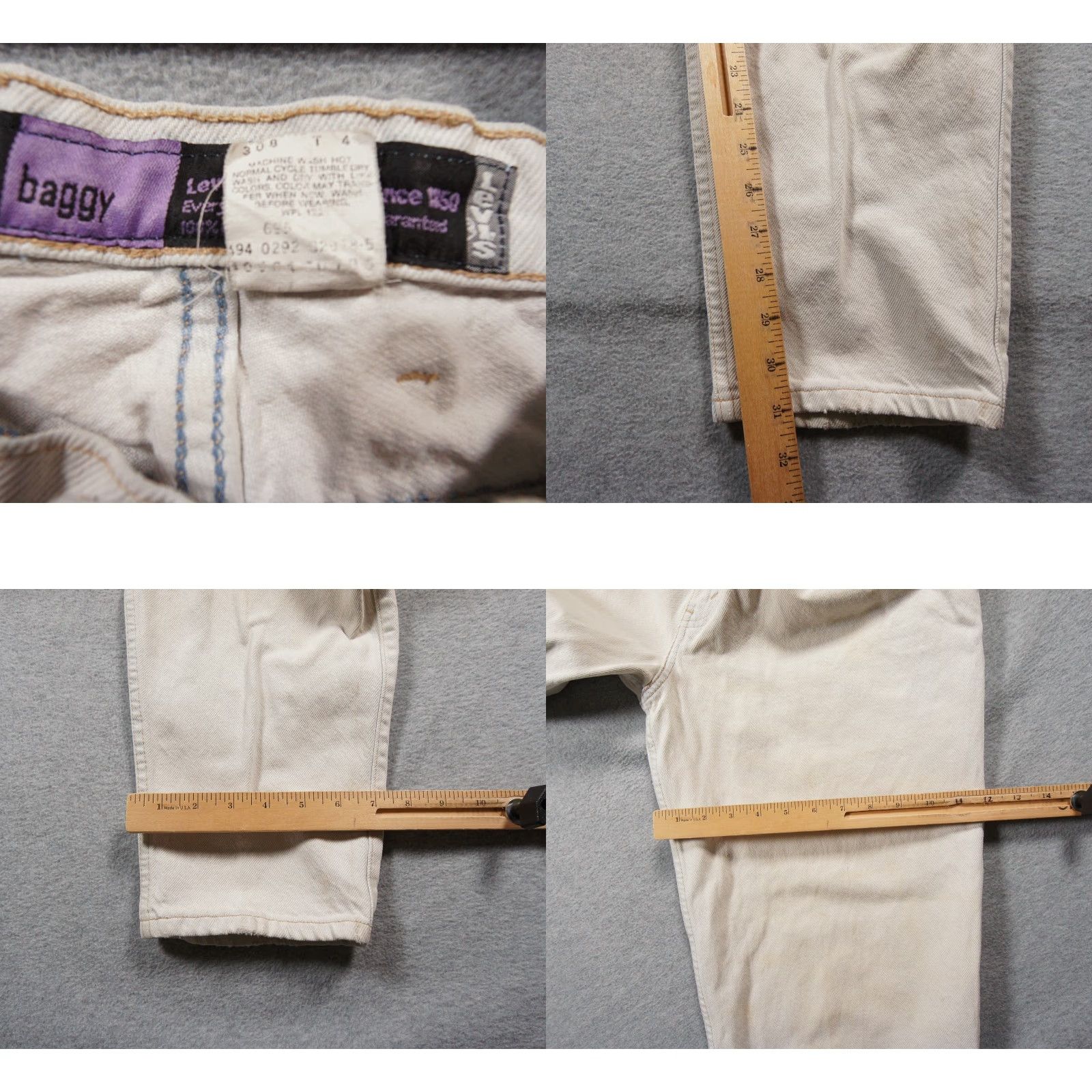 Levi's VINTAGE Levi's Jeans Mens 32x32 Gray Silvertab Baggy Denim Pants Y2K Grunge Skate Size US 32 / EU 48 - 10 Thumbnail