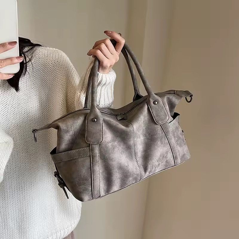 Other Retro Vintage Style PU Leather Khaki Shoulder Crossbody Bag Size ONE SIZE - 1 Thumbnail