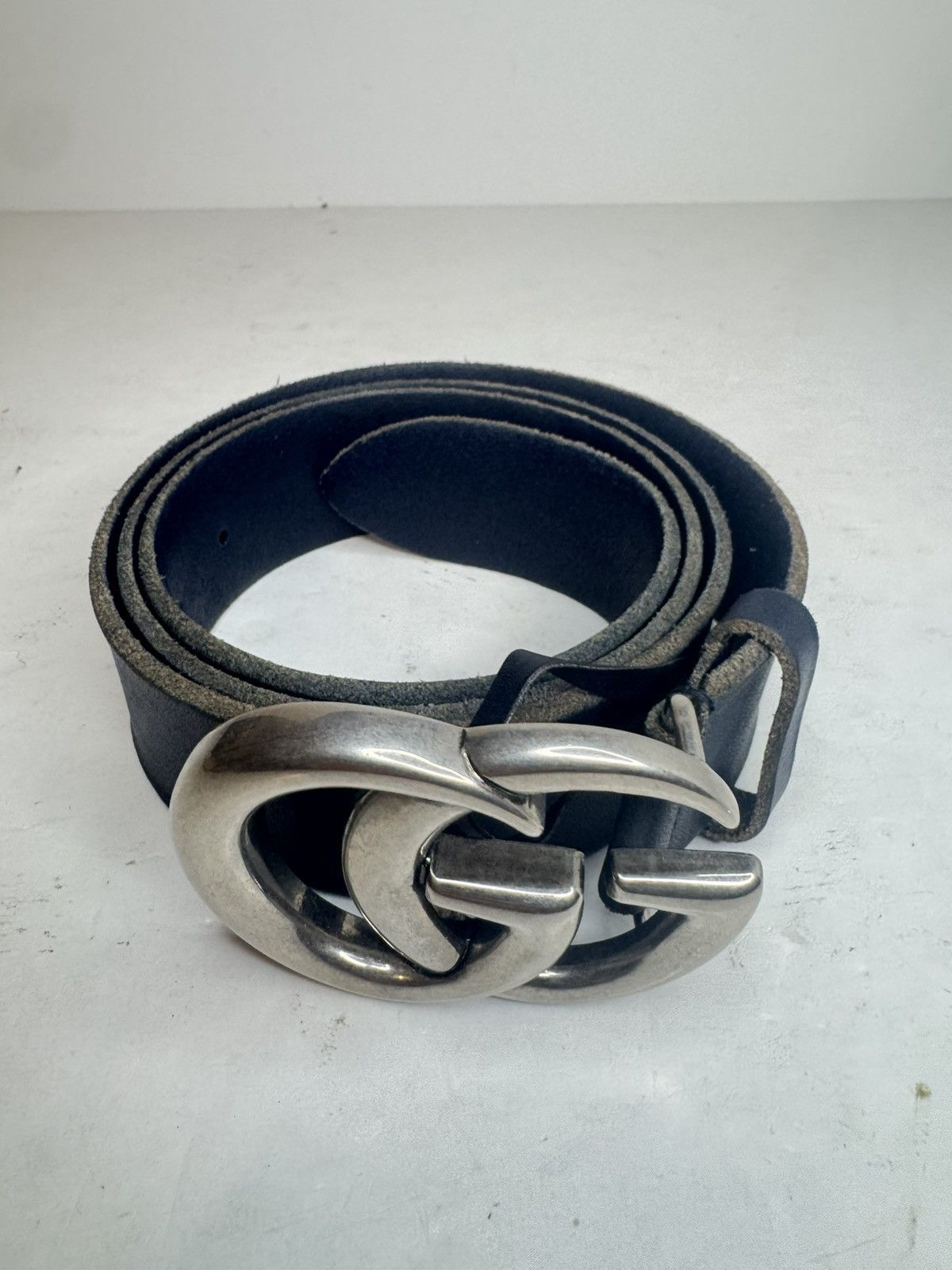 Gucci Gucci Marmont Double G Snakeskin Belt Leather 100/40 Mens Size 40 - 2 Thumbnail