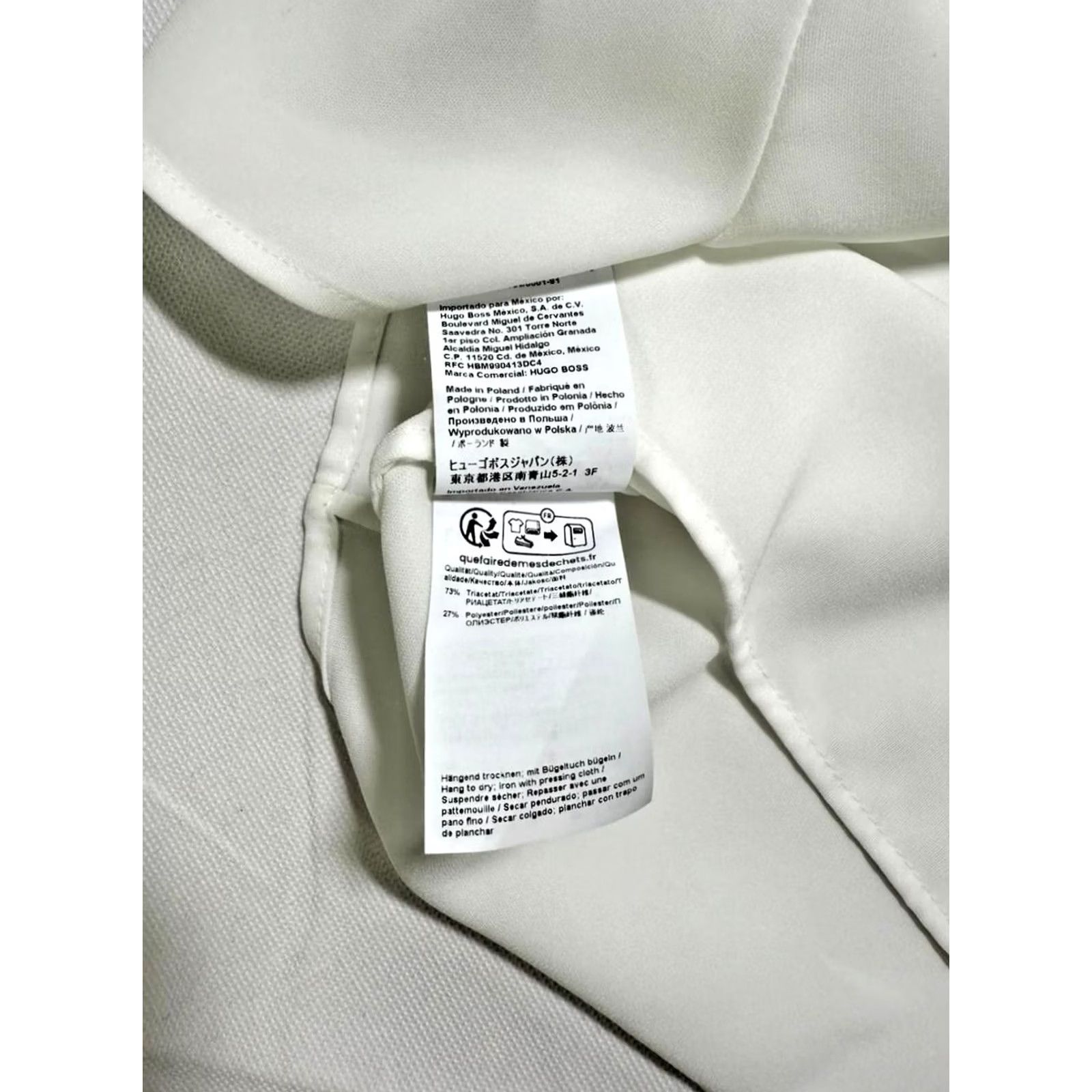 Hugo Boss HUGO BOSS Blouse Women White | Short Sleeve | 2 | Regular Fit | 100% Polyester | Made In Poland Size XS / US 0-2 / IT 36-38 - 5 Thumbnail
