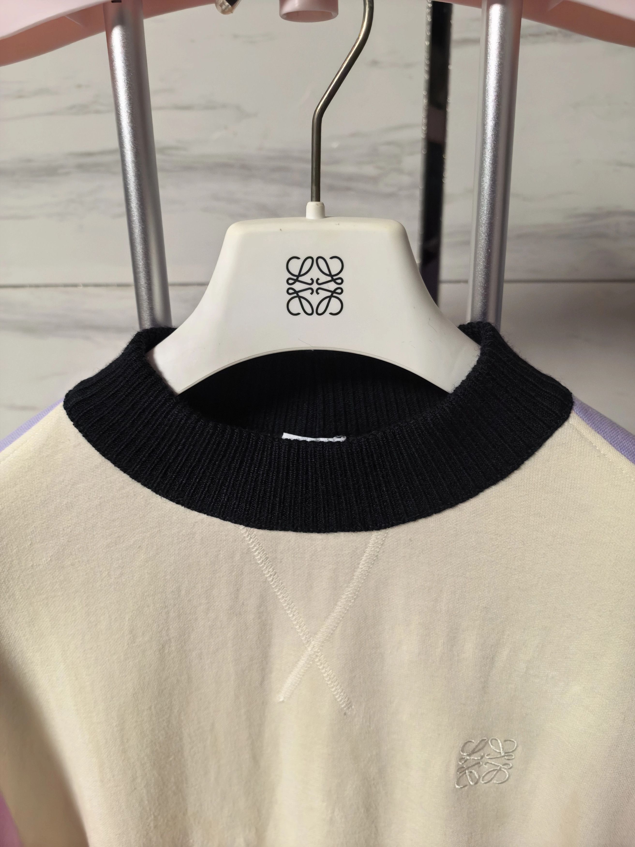 Loewe LOEWE FW21 High Neck Color Blocked M Hoodie Size M / US 6-8 / IT 42-44 - 6 Thumbnail