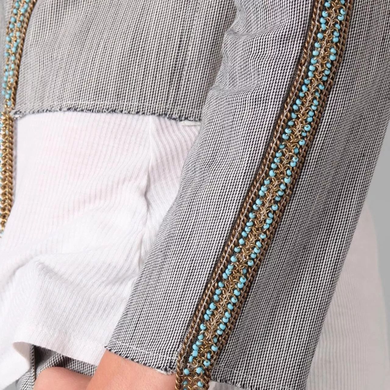 Iro IRO jacket Talya cropped beaded size 1 Size S / US 4 / IT 40 - 10 Thumbnail