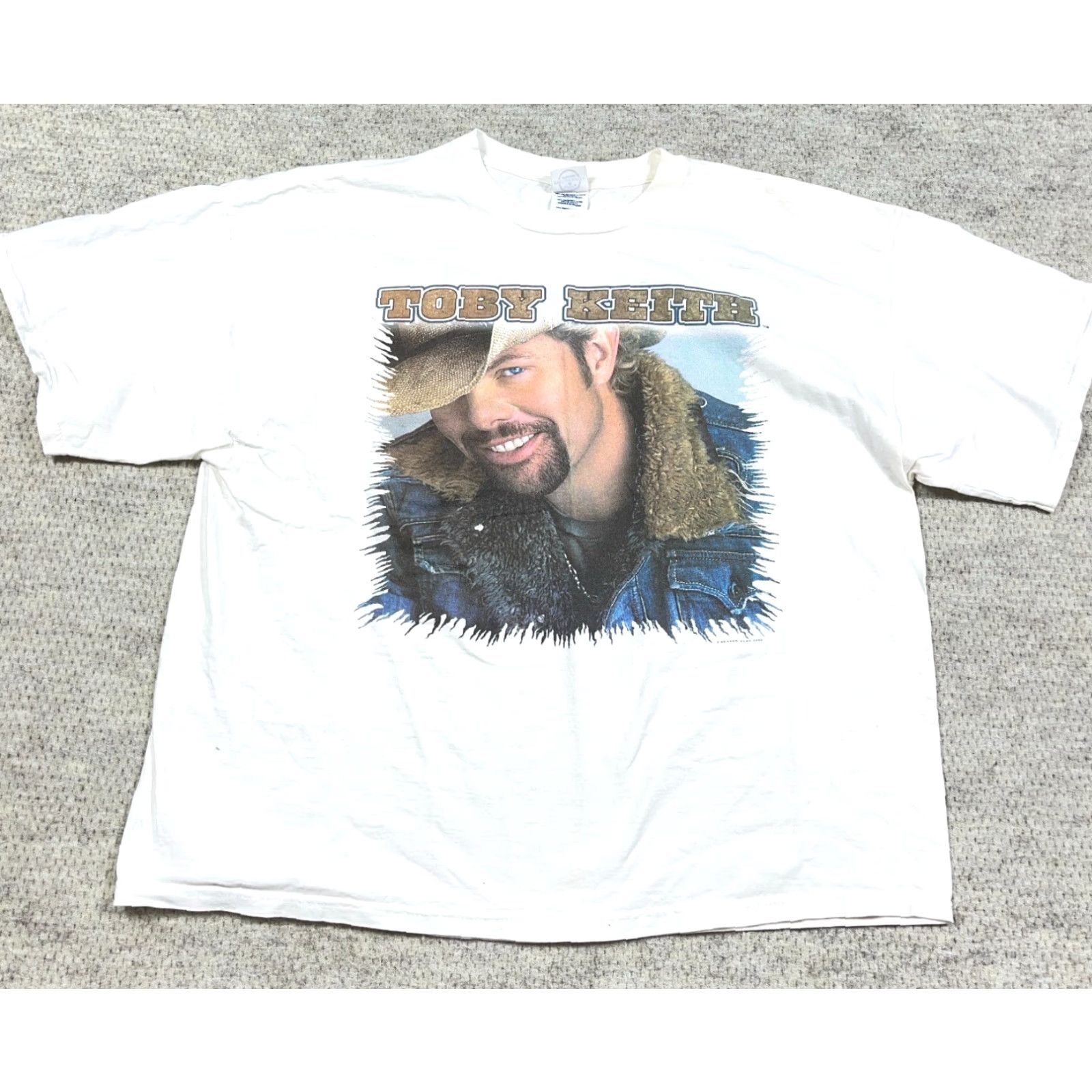 Delta VINTAGE Toby Keith Shirt Men 2XL White Band Tee 2000s Y2K Hookin Up Logo Graphic Print Casual T-Shirt Ladies? Size US XXL / EU 58 / 5 - 2 Thumbnail