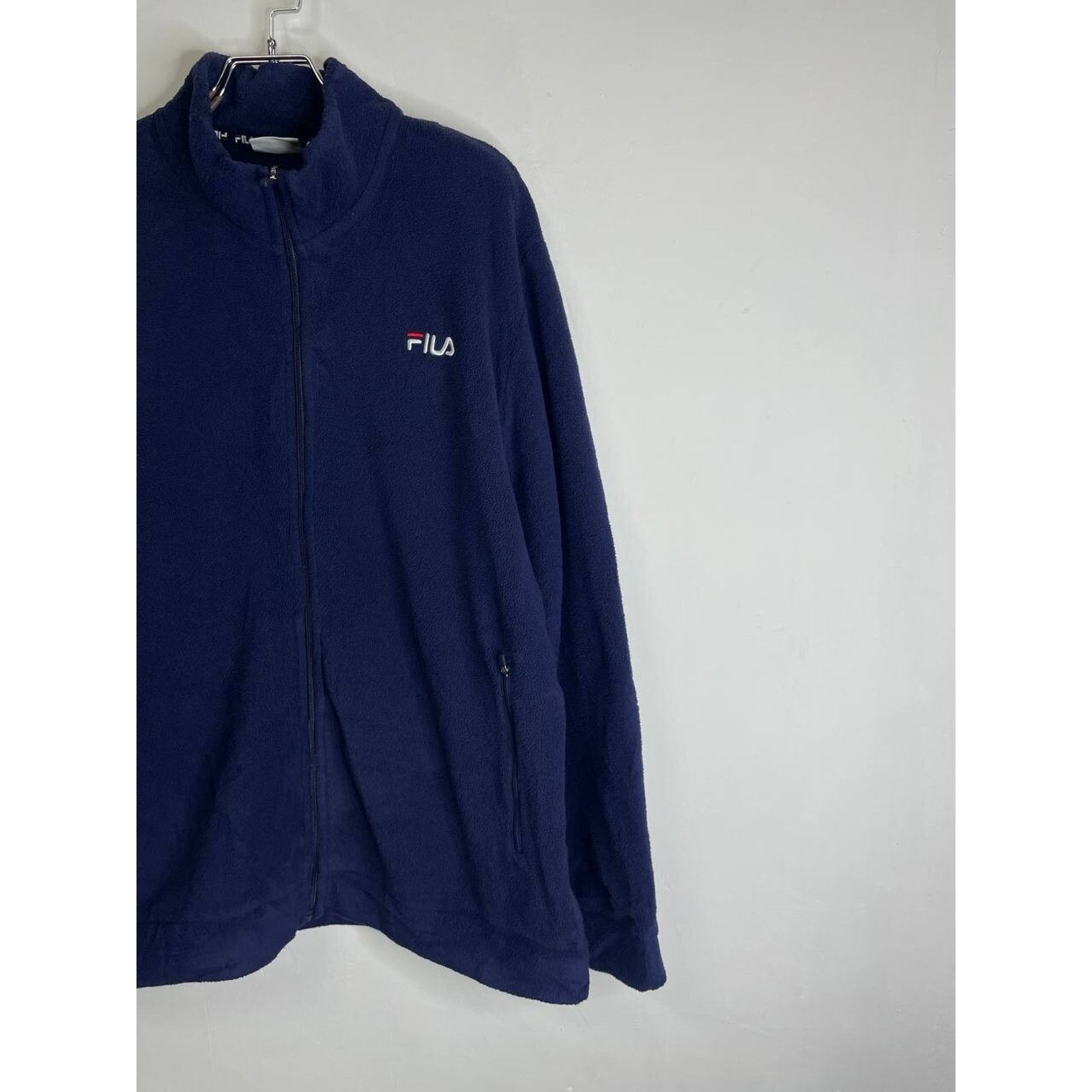 Fila Vintage FILA Navy Blue Full Zip Fleece Jacket Size XL Size US XL / EU 56 / 4 - 5 Thumbnail