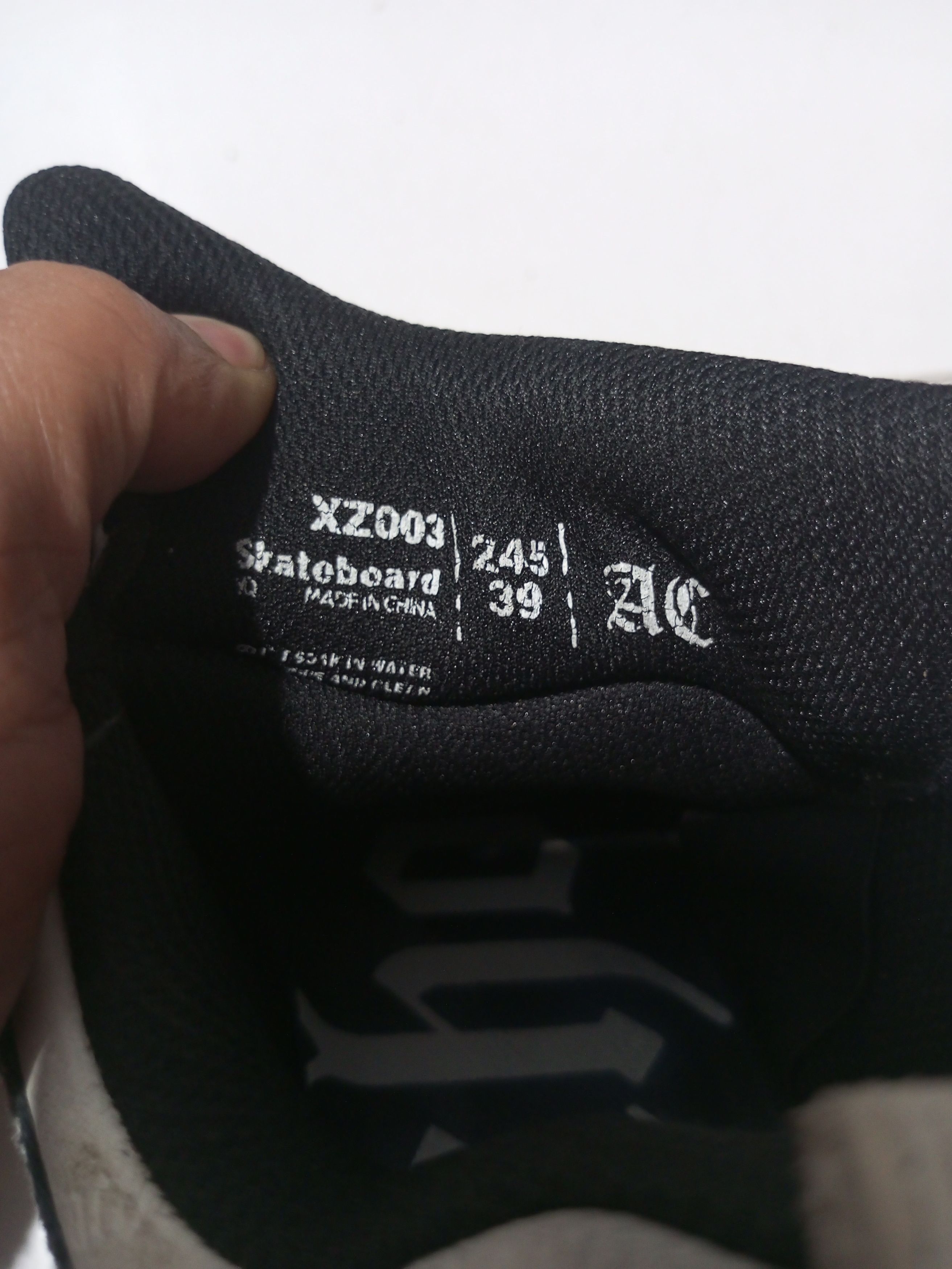 20471120 Achock skateboard mix denim balck & white sneakers Size US 6 / IT 36 - 14 Thumbnail