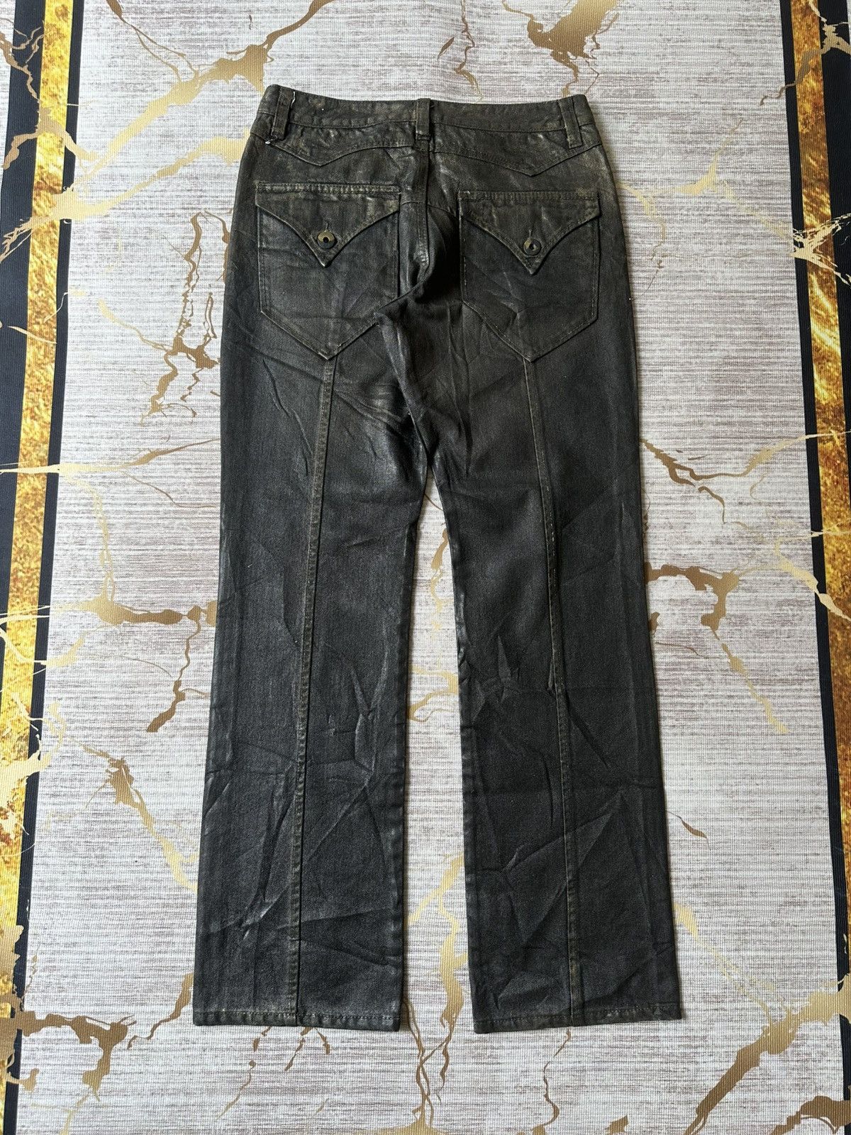 Japanese Brand Japanese Brand Waxed Denim Rick Owens Style Size US 31 - 3 Thumbnail