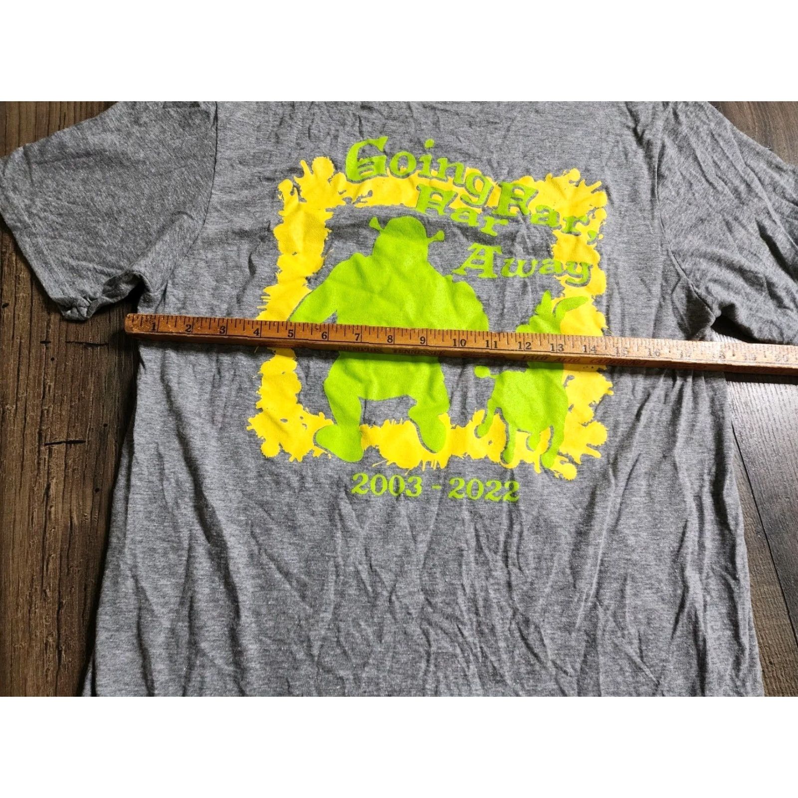 Vintage Universal Studios T Shirt Mens M Gray Rare Orlando 2003-2022 Shrek 4D Double Sided Size US M / EU 48-50 / 2 - 3 Thumbnail