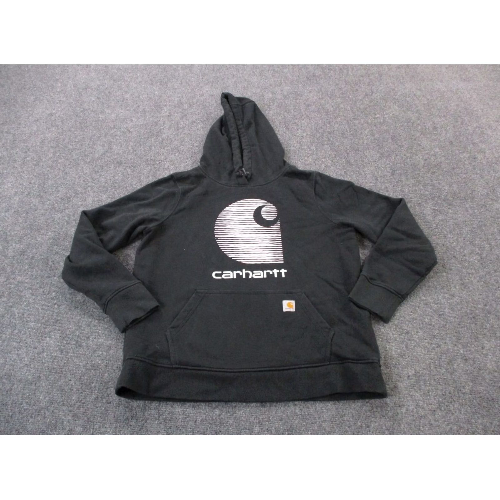 Carhartt VINTAGE Carhartt Shirt Womens L Black Hoodie Sweatshirt Women Pullover Relaxed Rain Defender Size L / US 10 / IT 46 - 2 Thumbnail