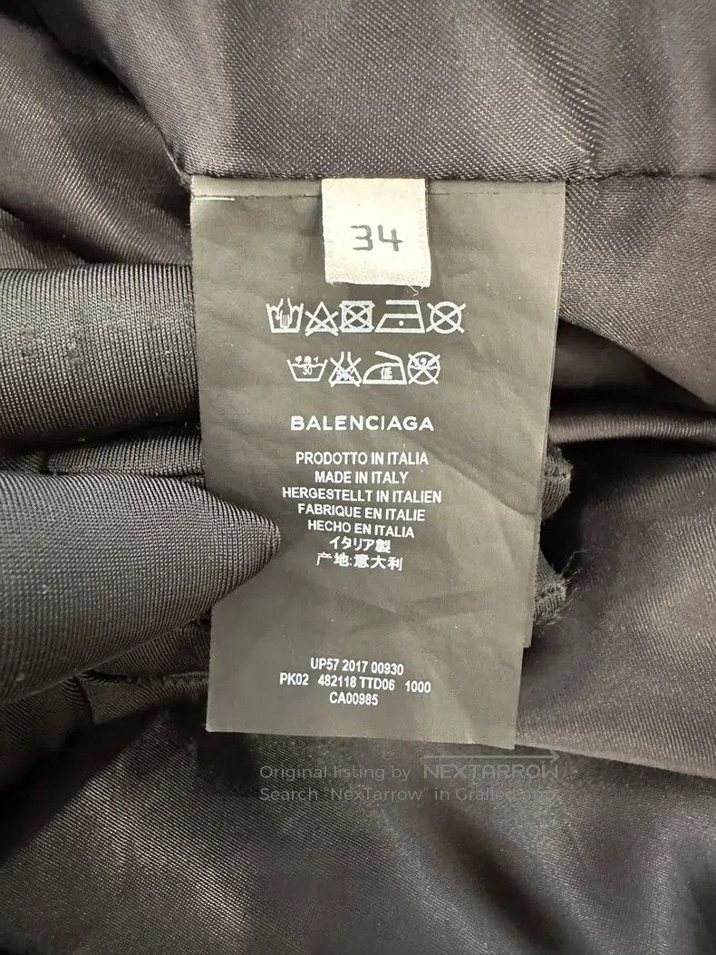 Balenciaga Balenciaga Black Windbreaker Jacket Size XXS / US 00 / IT 34 - 7 Thumbnail